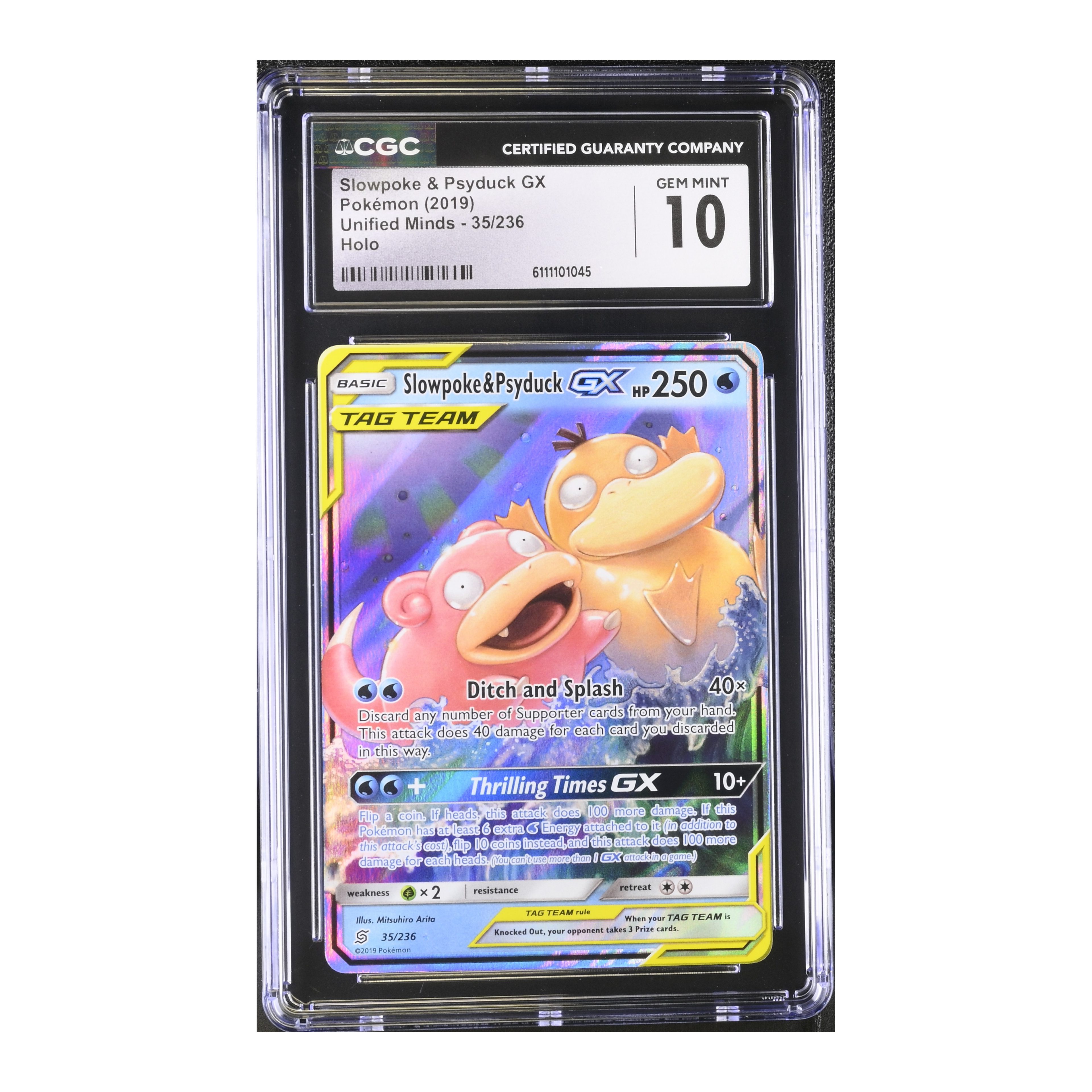 Slowpoke & Psyduck GX (2019) Unified Minds - CGC 10