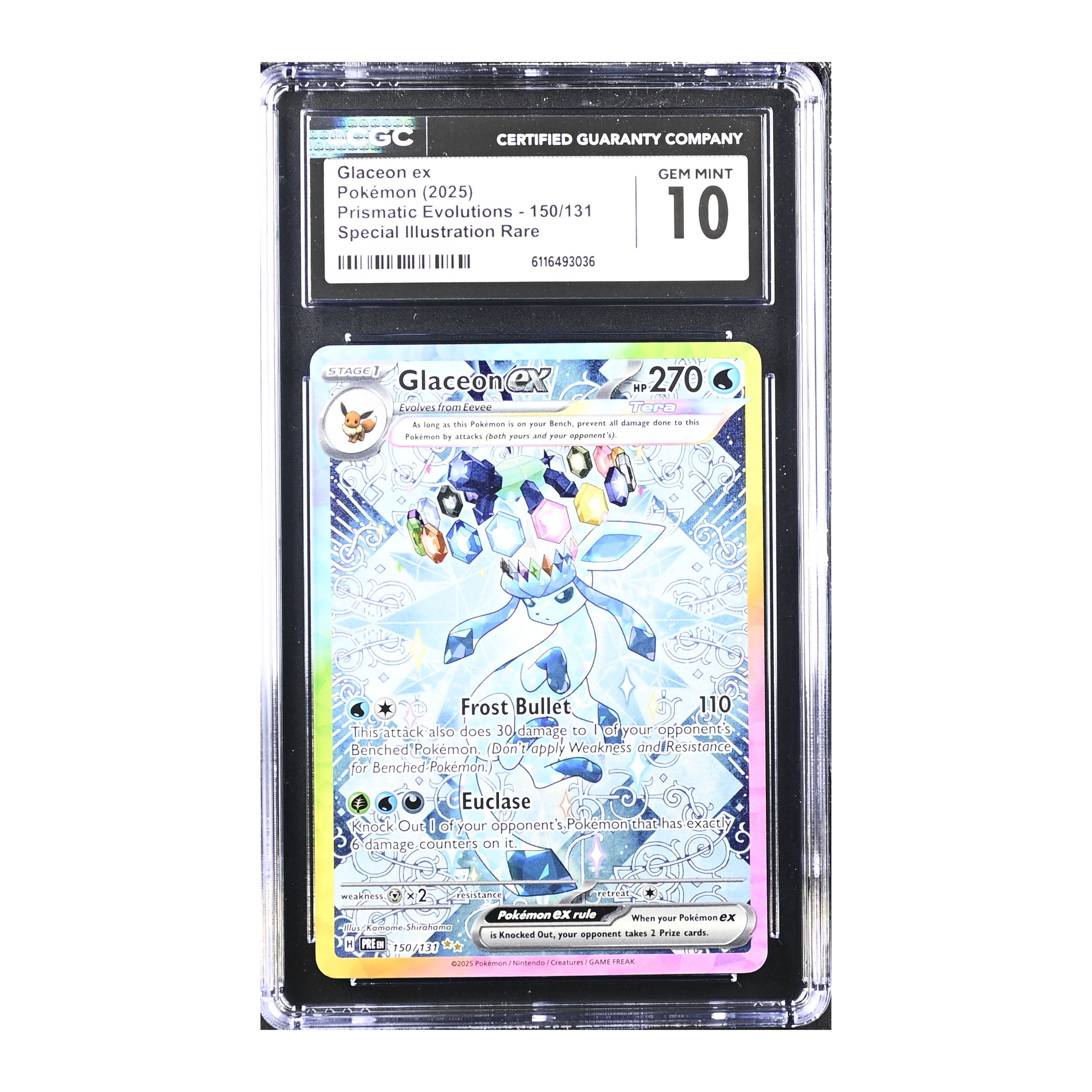 Glaceon EX (2025) Prismatic Evolutions - CGC 10