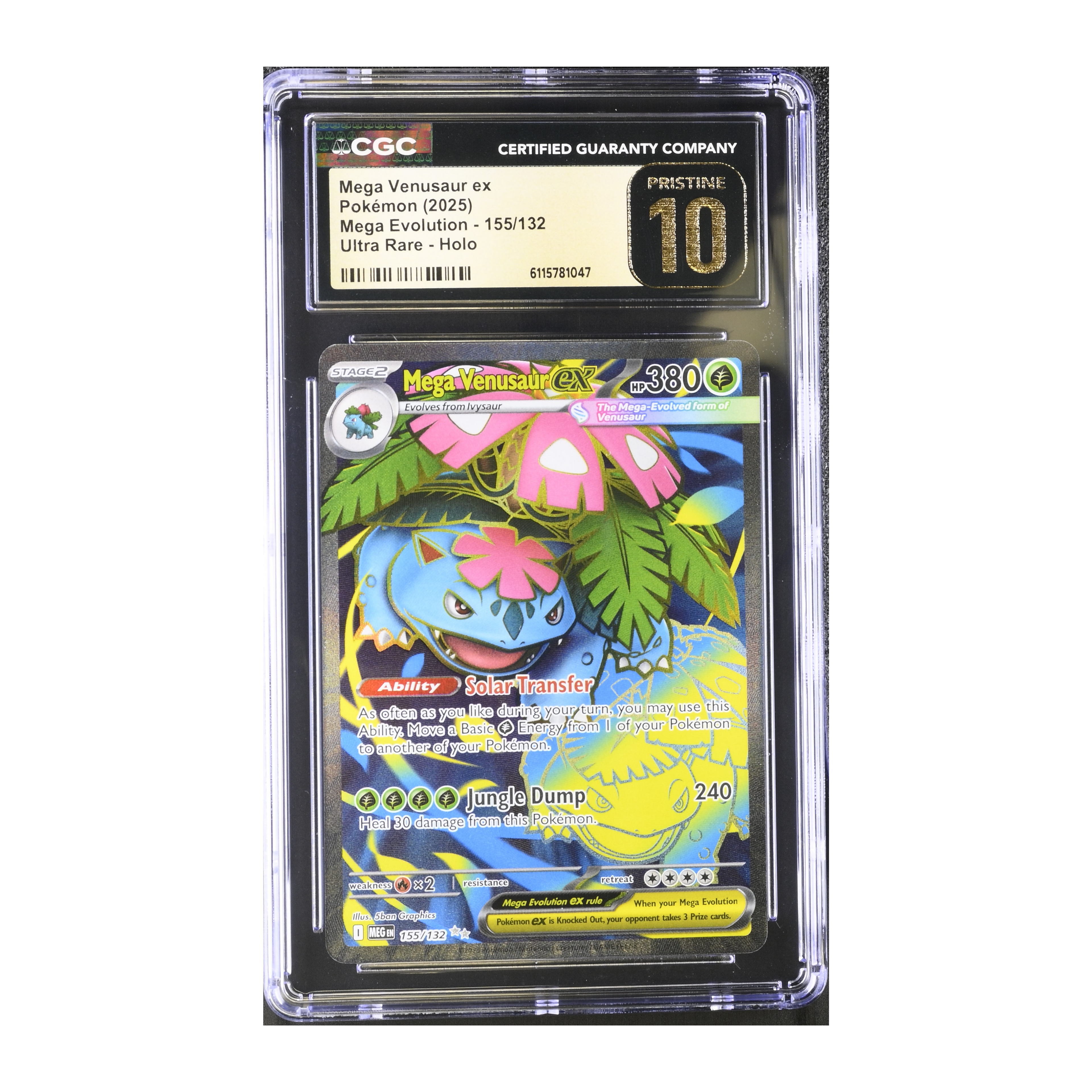Mega Venusaur EX (2025) Mega Evolution - CGC 10 PRISTINE