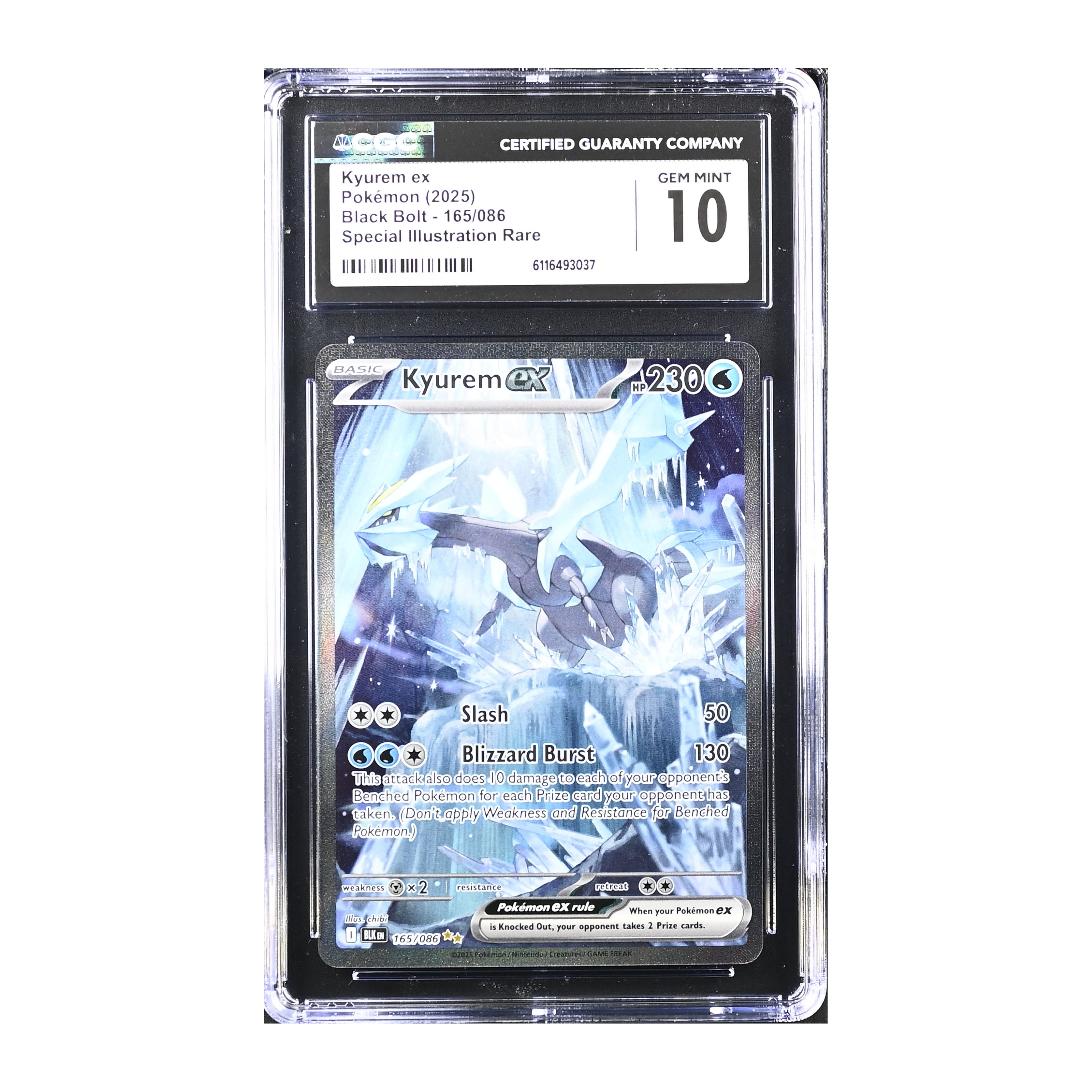 Kyurem EX (2025) Black Bolt - CGC 10