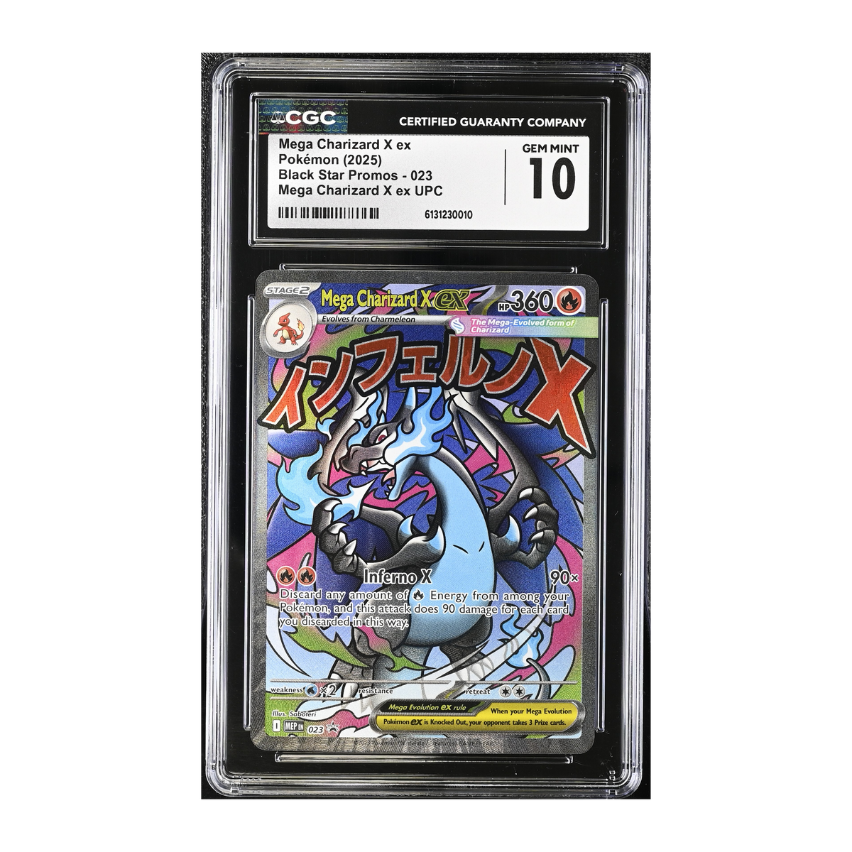 Mega Charizard X EX (2025) Black Star Promos UPC - CGC 10