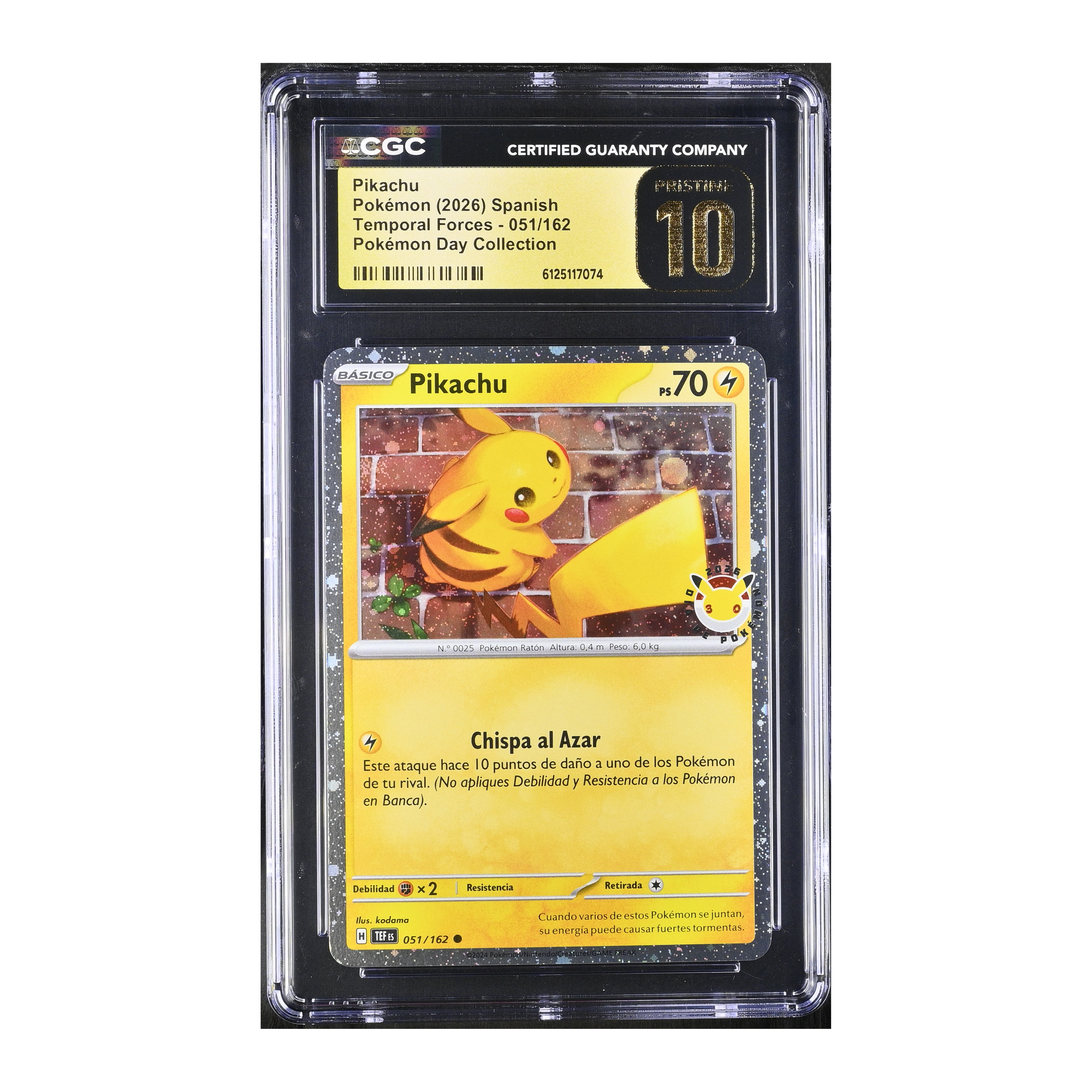 Pikachu (2026) Spanish Pokémon Day Collection - CGC 10 PRISTINE