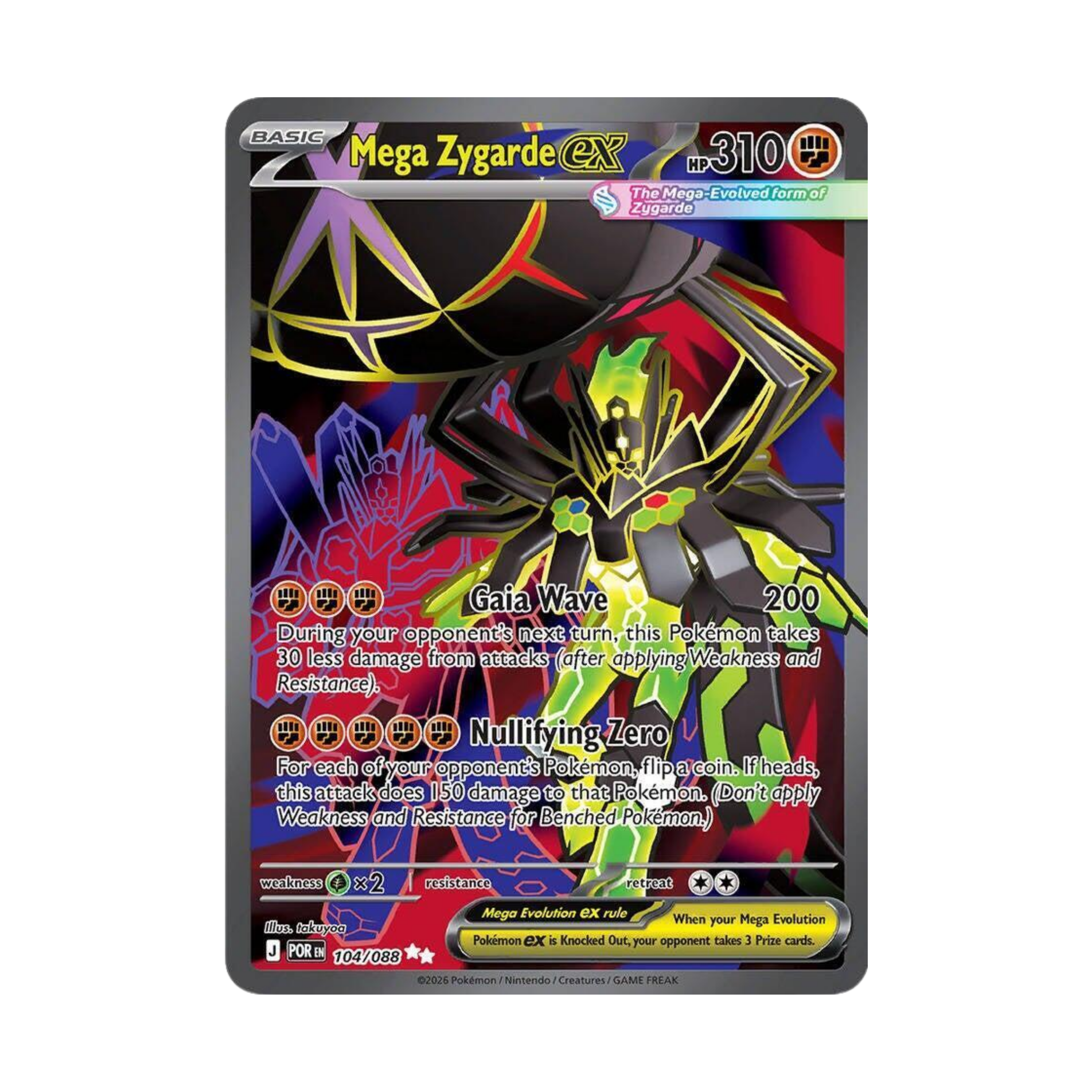 Mega Zygarde ex POR 104 - NM Español