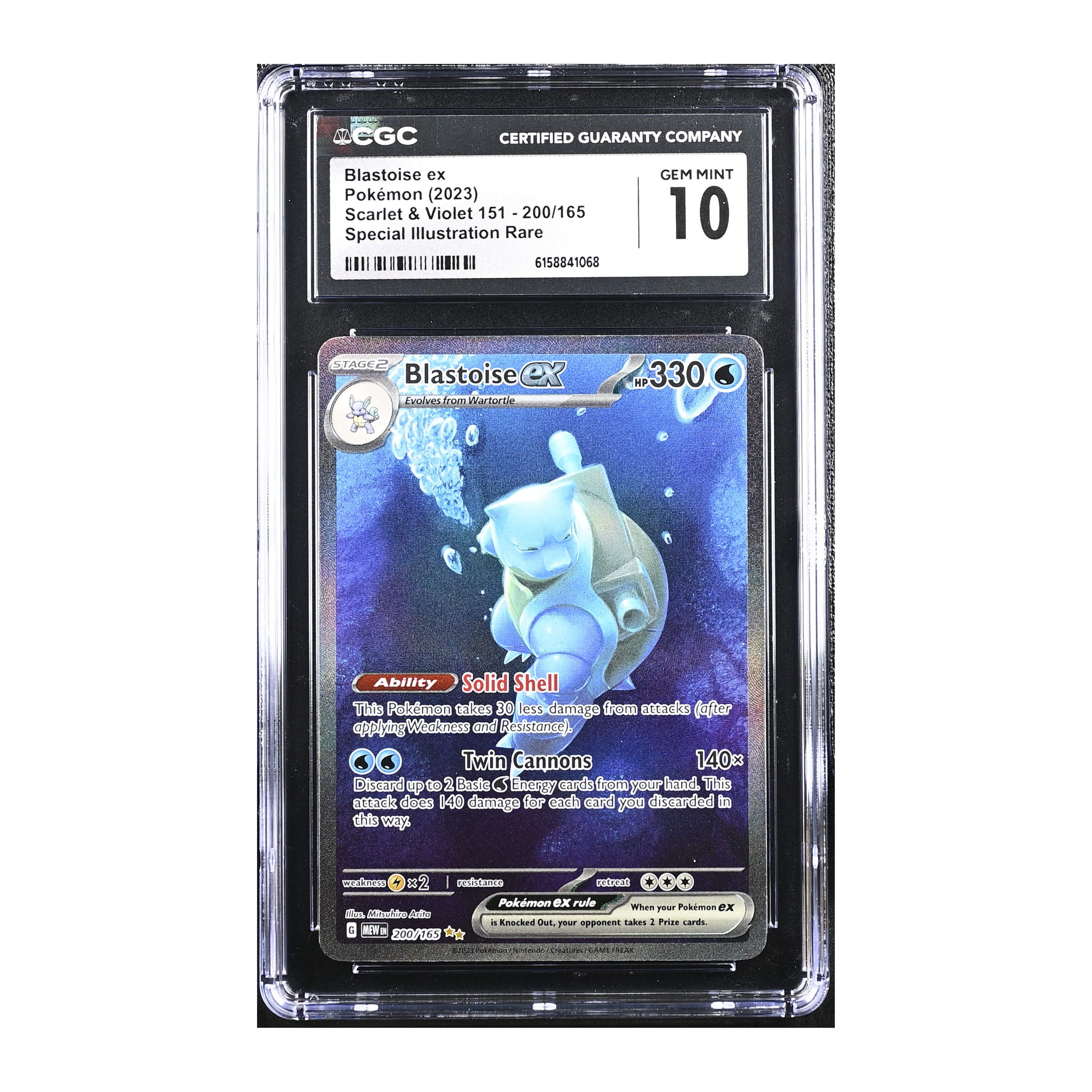 Blastoise EX (2023) Scarlet & Violet 151 - CGC 10