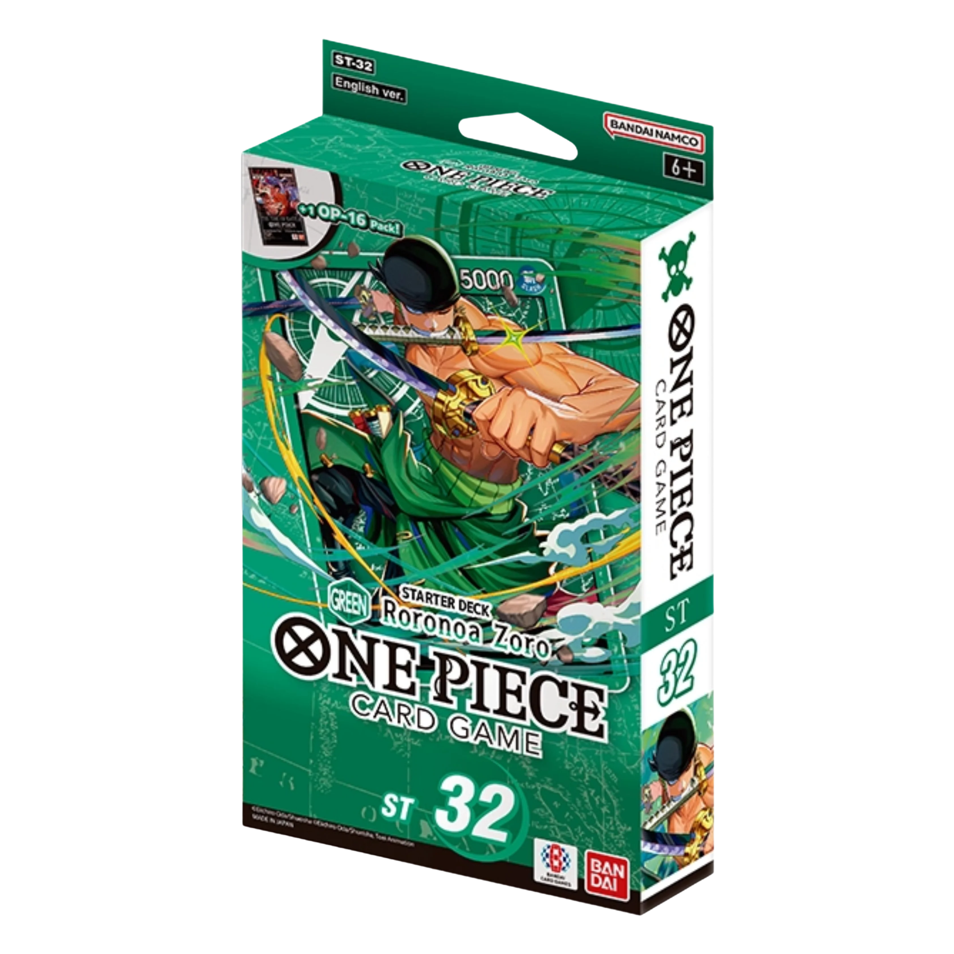 Mazo Starter Deck ST-32 Green Roronoa Zoro One Piece - Ingles
