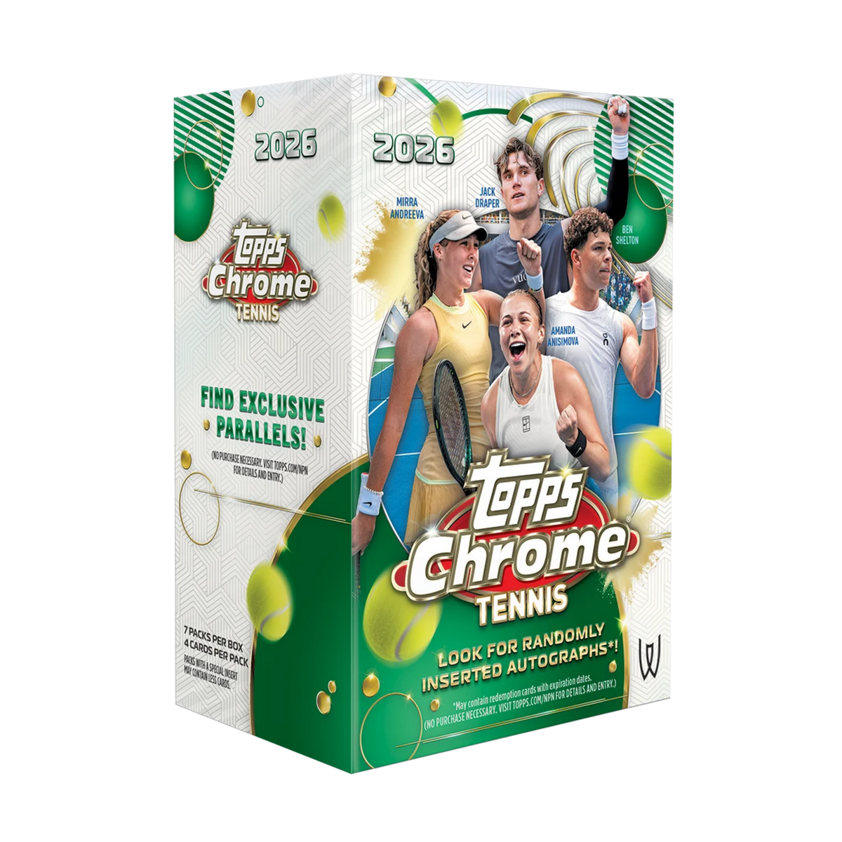 Value Box Tennis 2026 Chrome - Topps