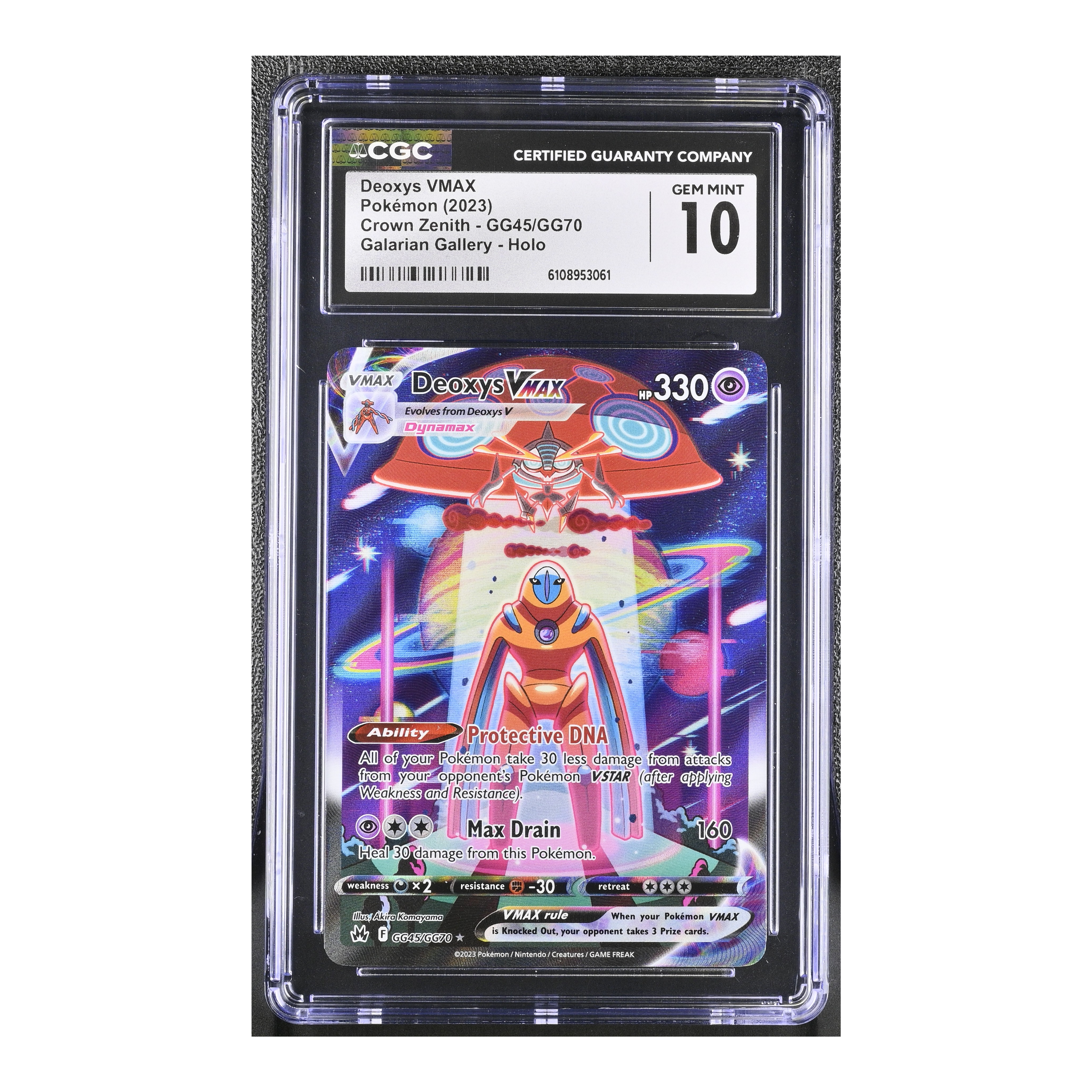 Deoxys VMAX (2023) Crown Zenith - CGC 10