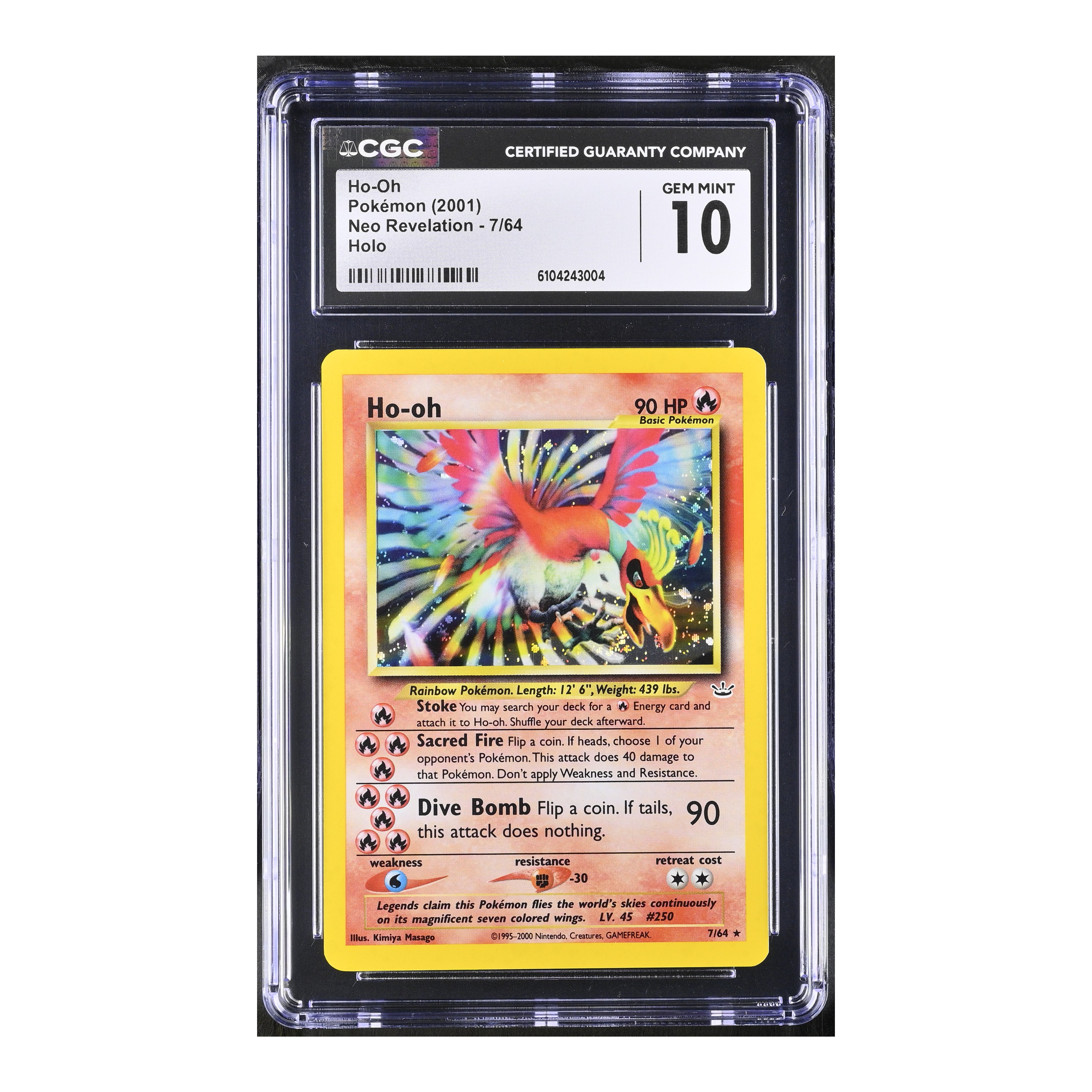 Ho-Oh (2001) Neo Revelation Holo - CGC 10