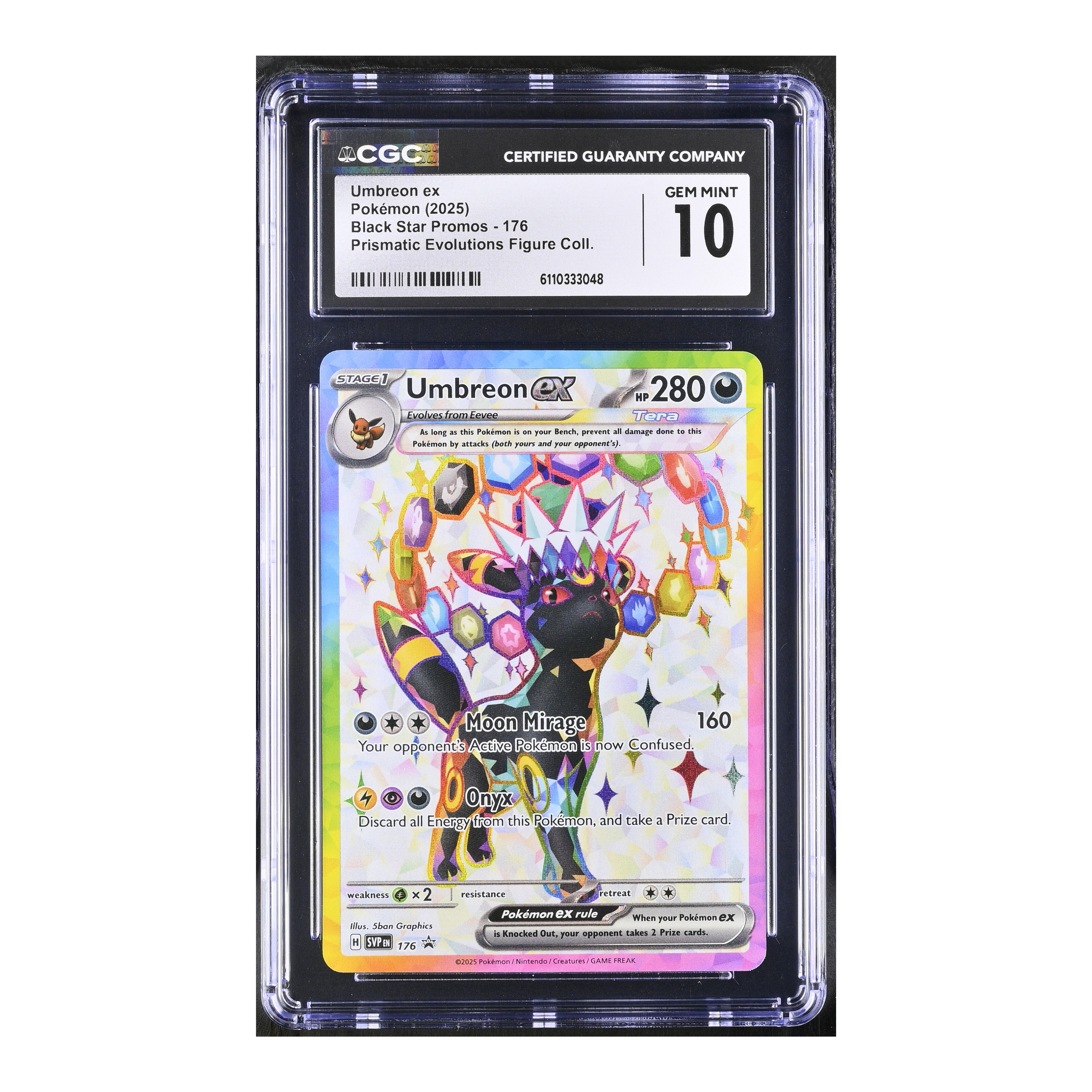 Umbreon EX (2025) Black Star Promo Figure Collection - CGC 10