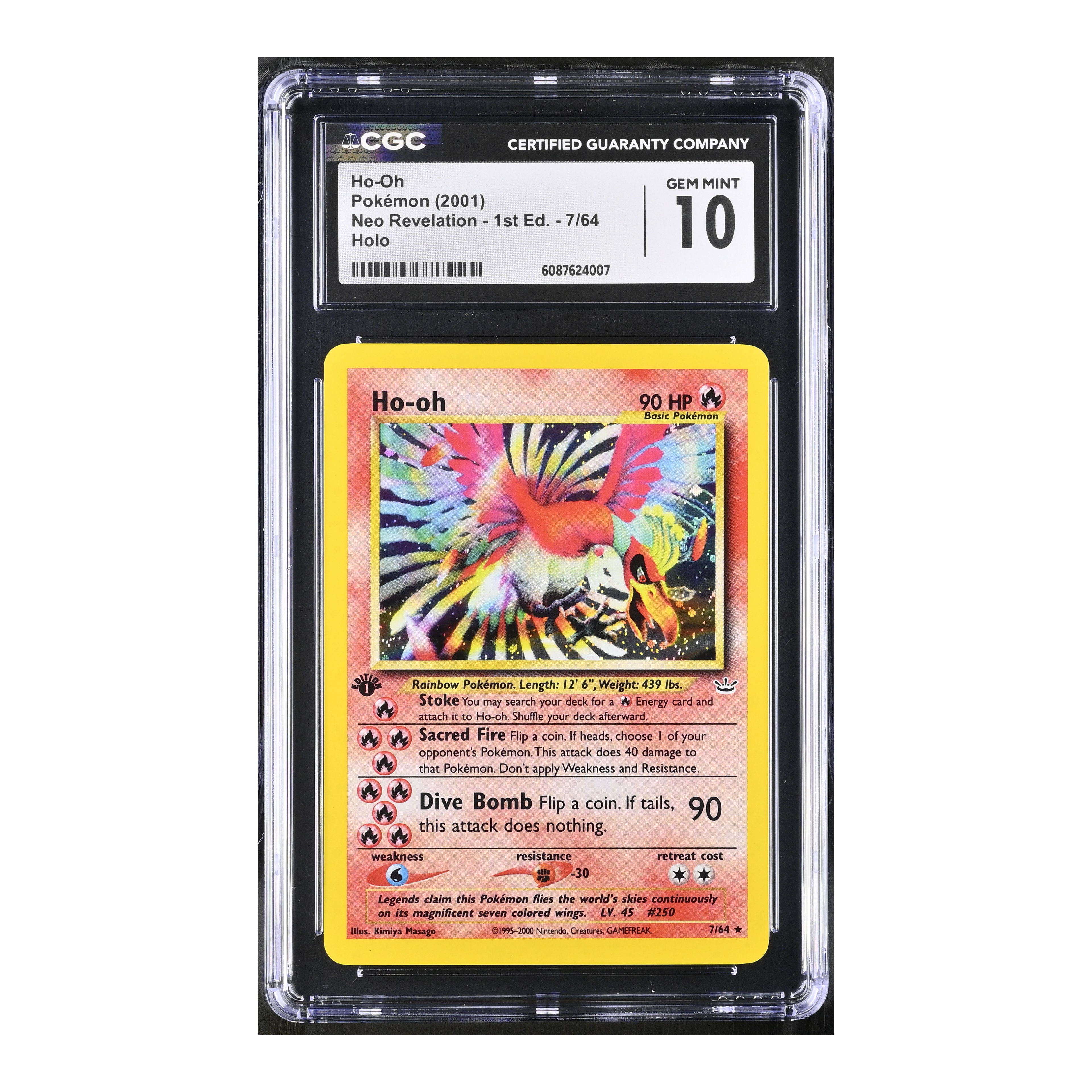 Ho-Oh (2001) Neo Revelation 1st Edition Holo - CGC 10