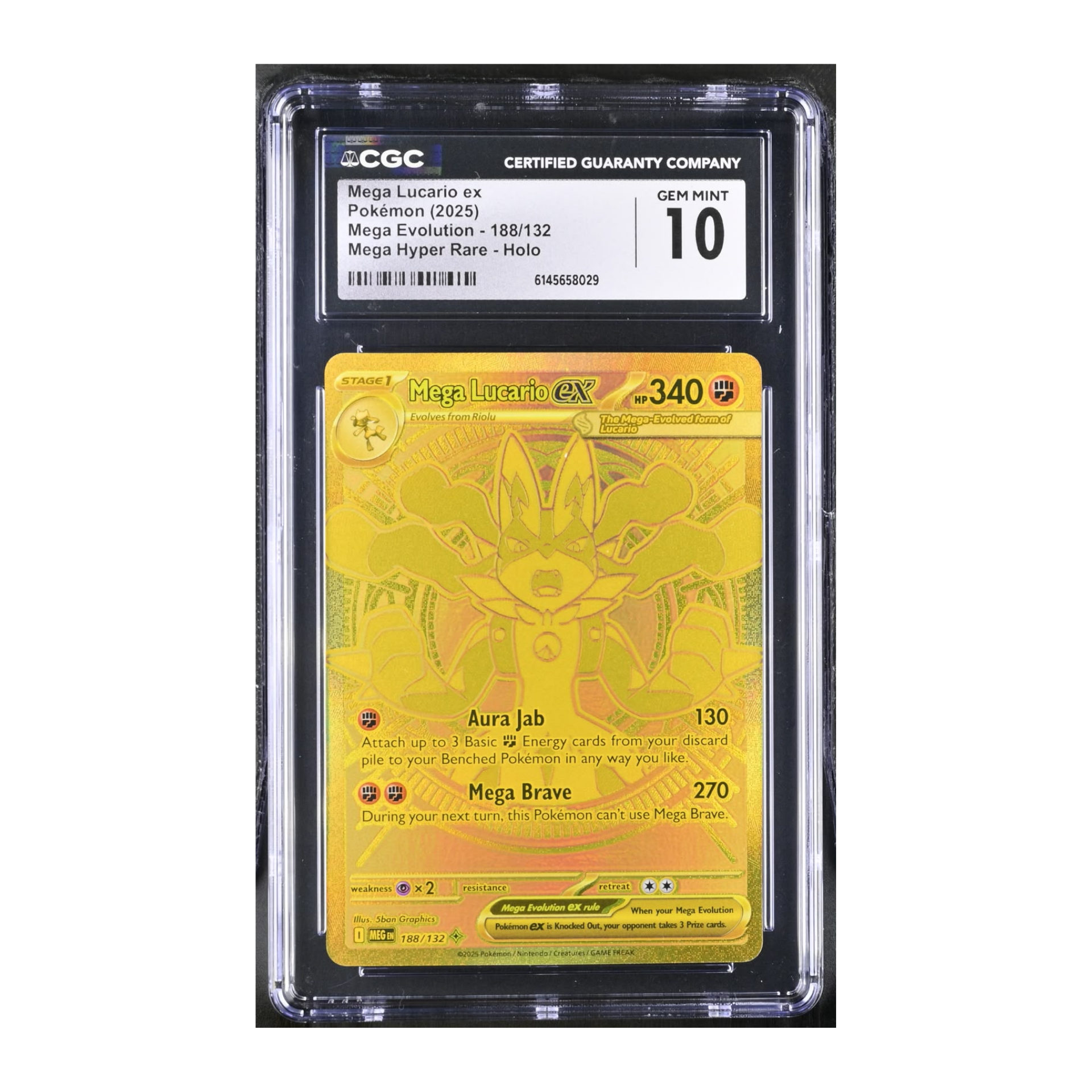 Mega Lucario EX (2025) Mega Evolution - CGC 10