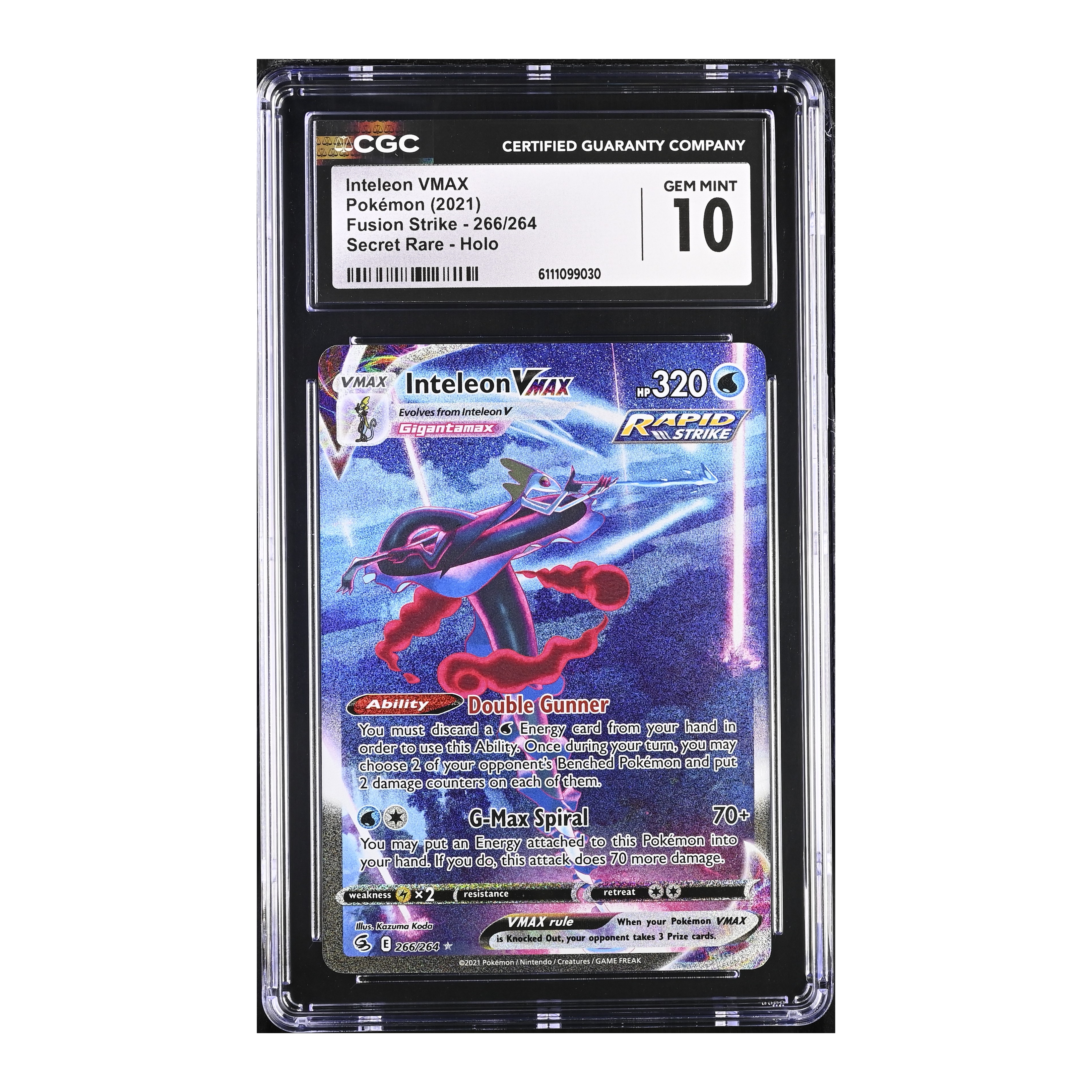 Inteleon VMAX (2021) Fusion Strike - CGC 10