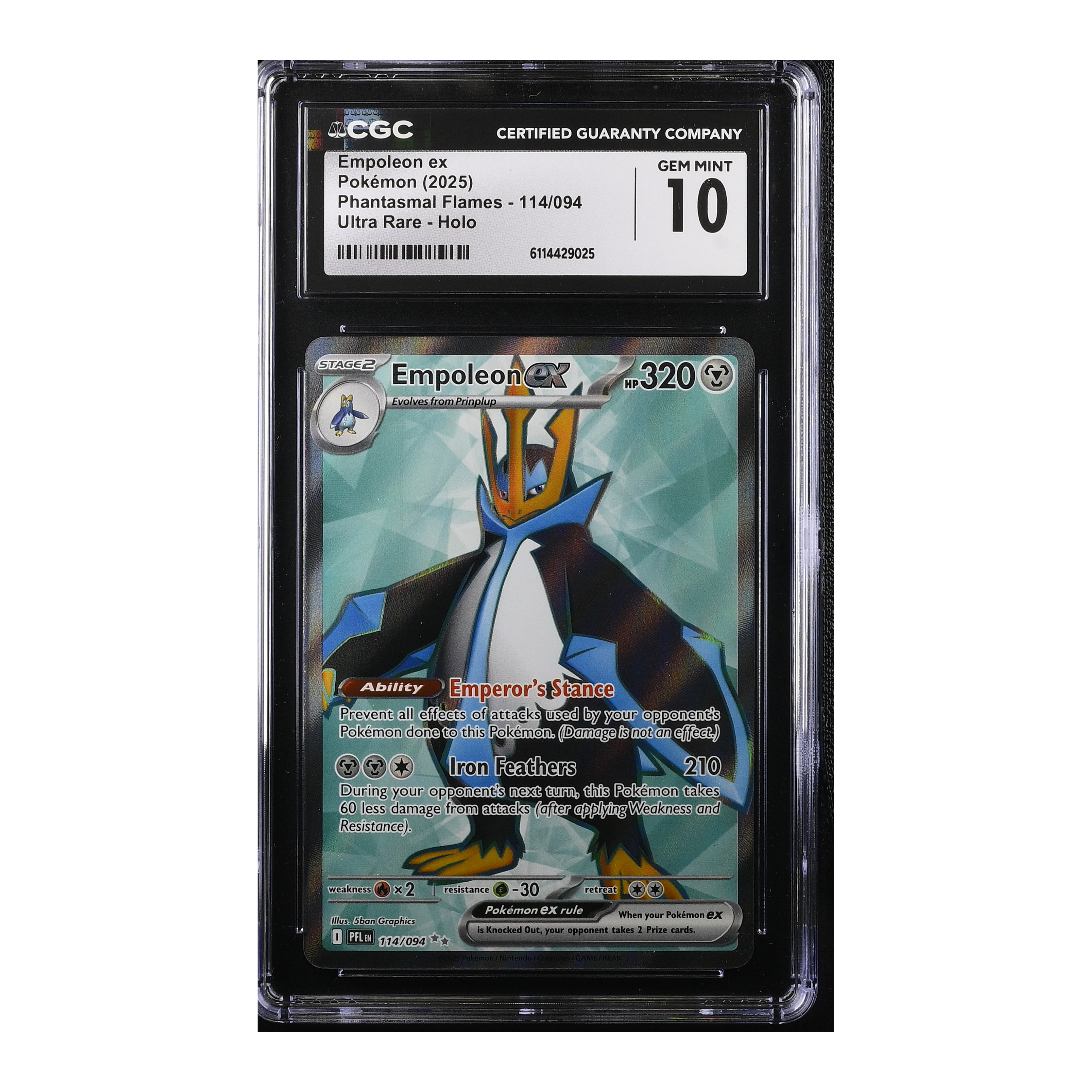 Empoleon EX (2025) Phantasmal Flames - CGC 10