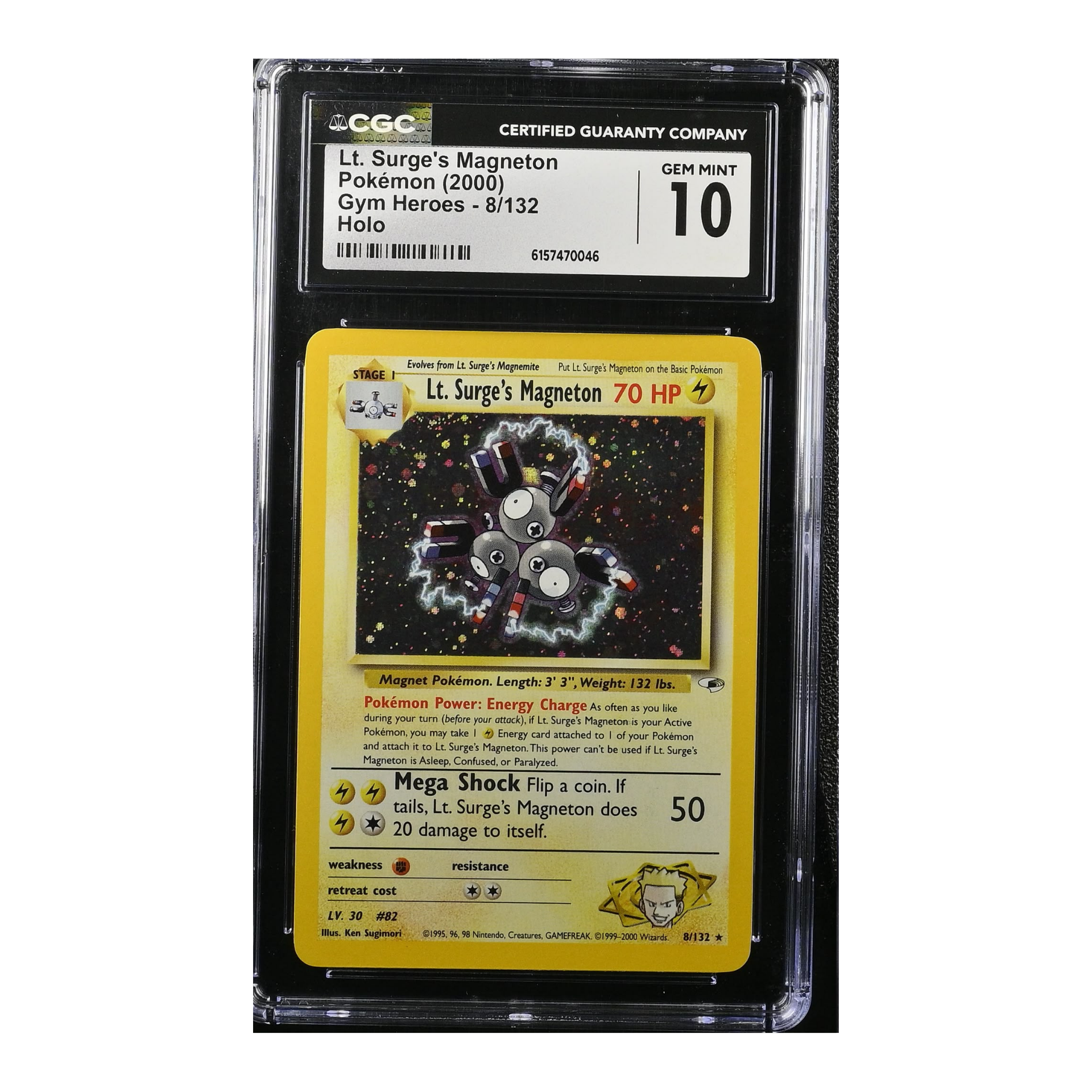 Lt. Surge's Magneton (2000) Gym Heroes Holo - CGC 10