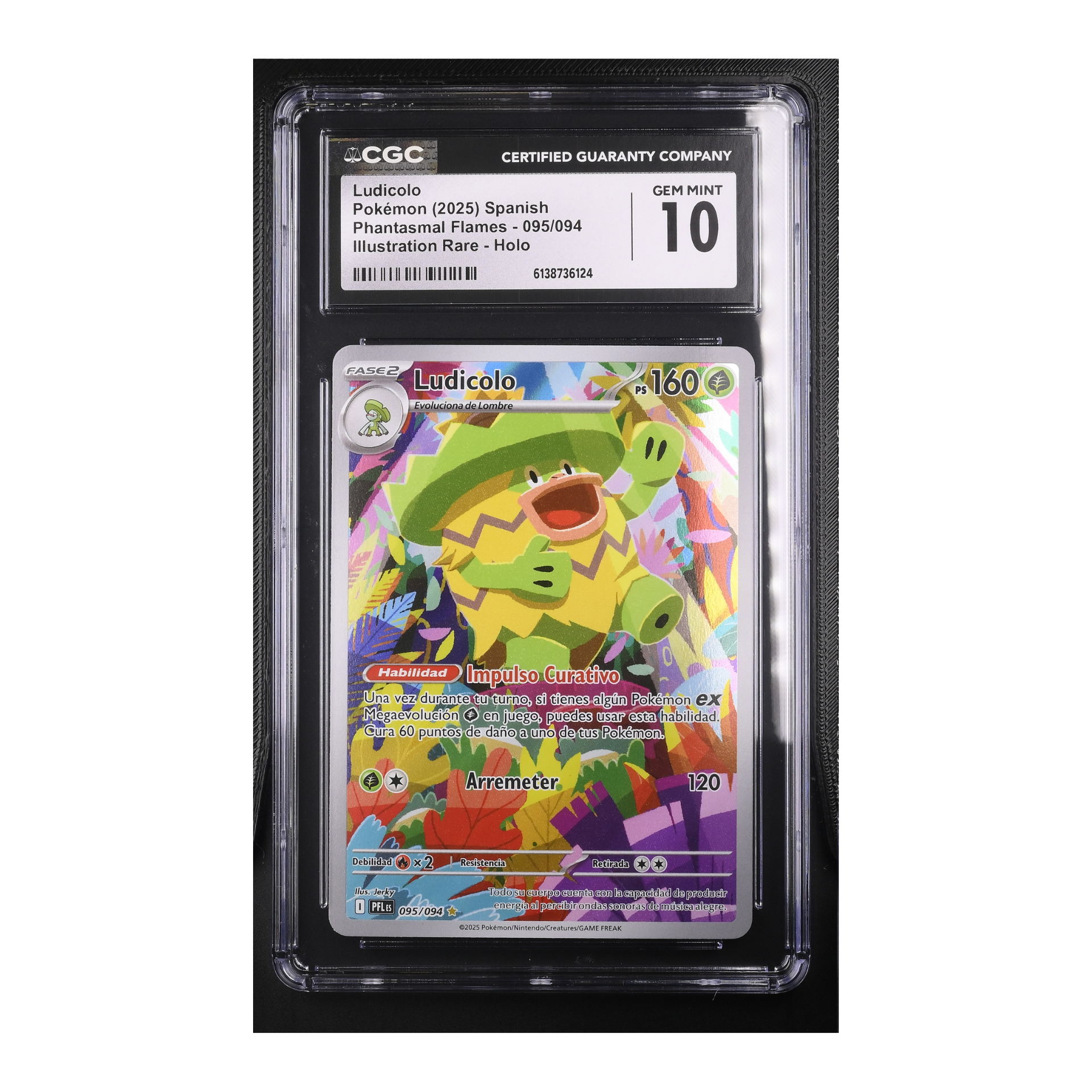 Ludicolo (2025) Fuegos Fantasmales - CGC 10