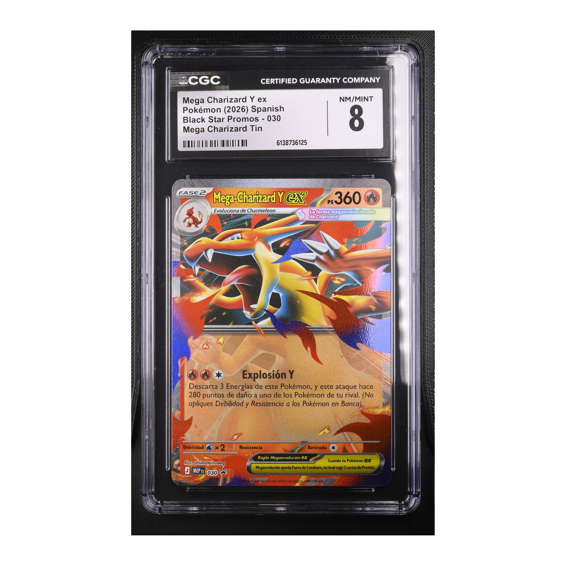 Mega Charizard Y EX (2026) Spanish Black Star Promos 30 - CGC 8