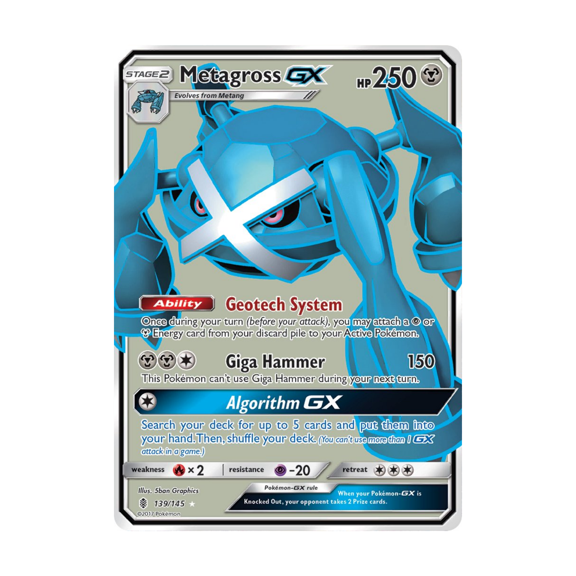 Metagross GX GRI 139 - NM Español