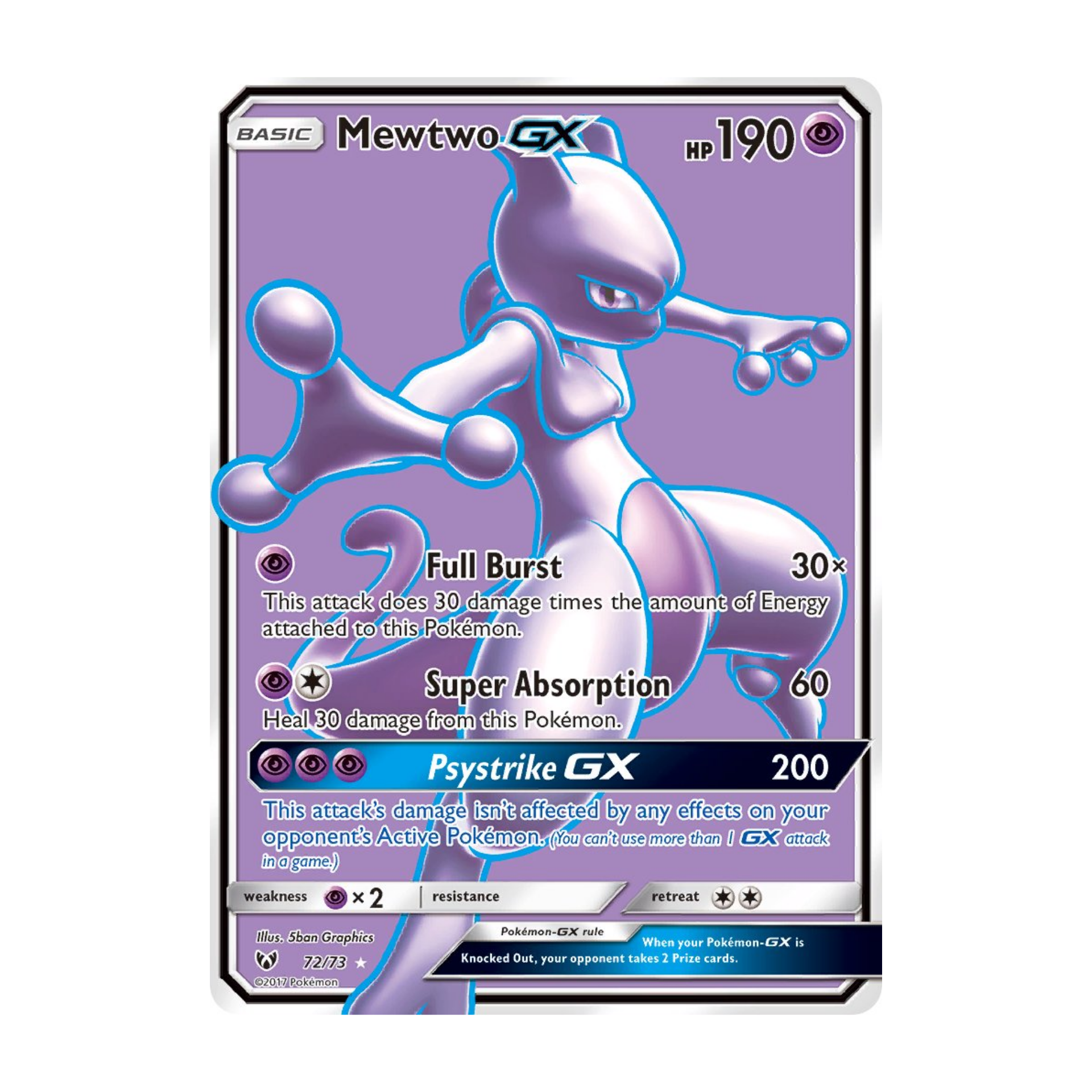 Mewtwo GX SLG 72 - NM Español