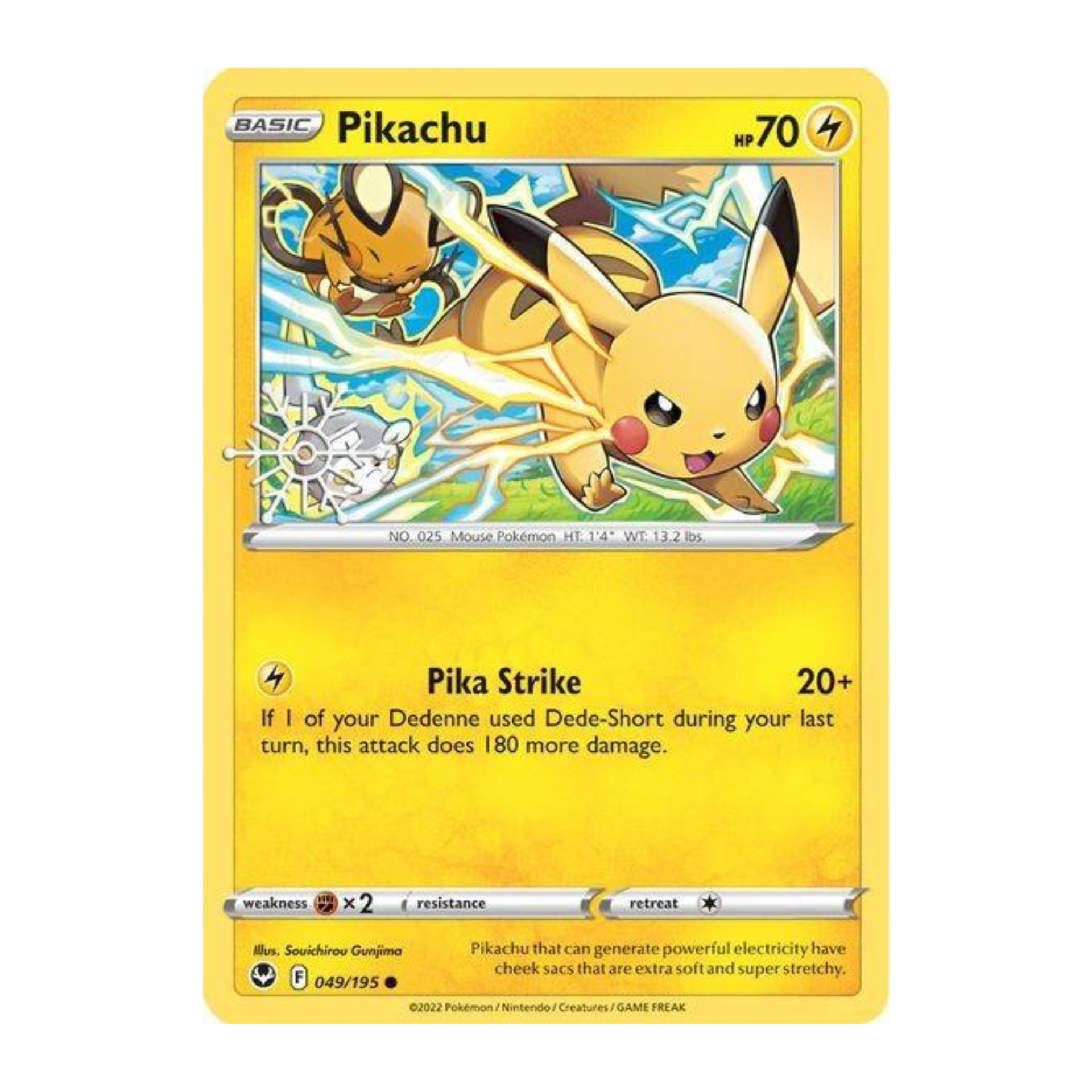 Pikachu (Snowflake Stamp) SIT 49 - SELLADO Inglés