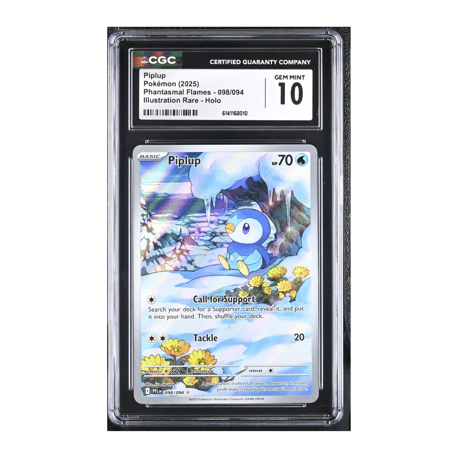 Piplup (2025) Phantasmal Flames - CGC 10