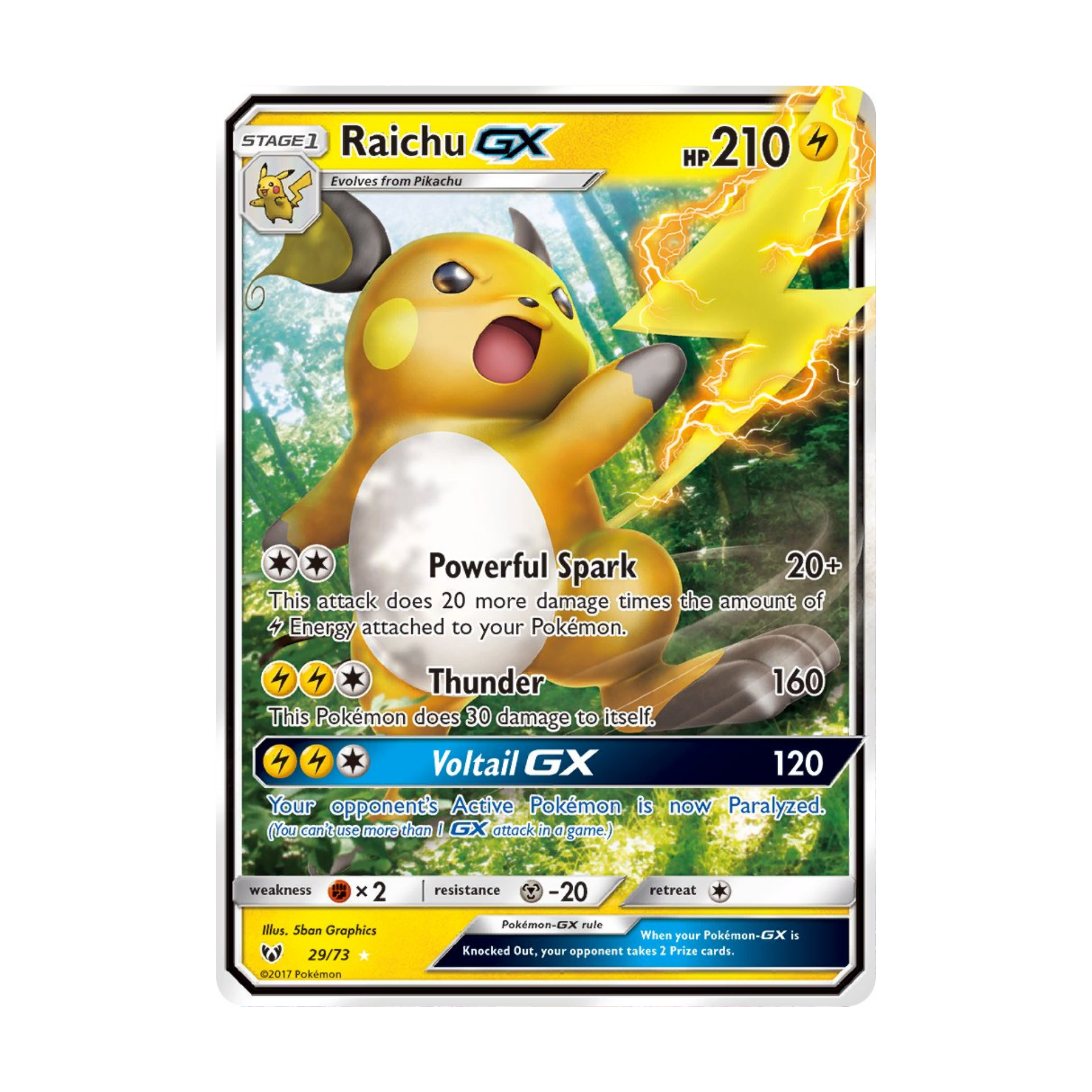 Raichu GX SLG 29 - NM Español
