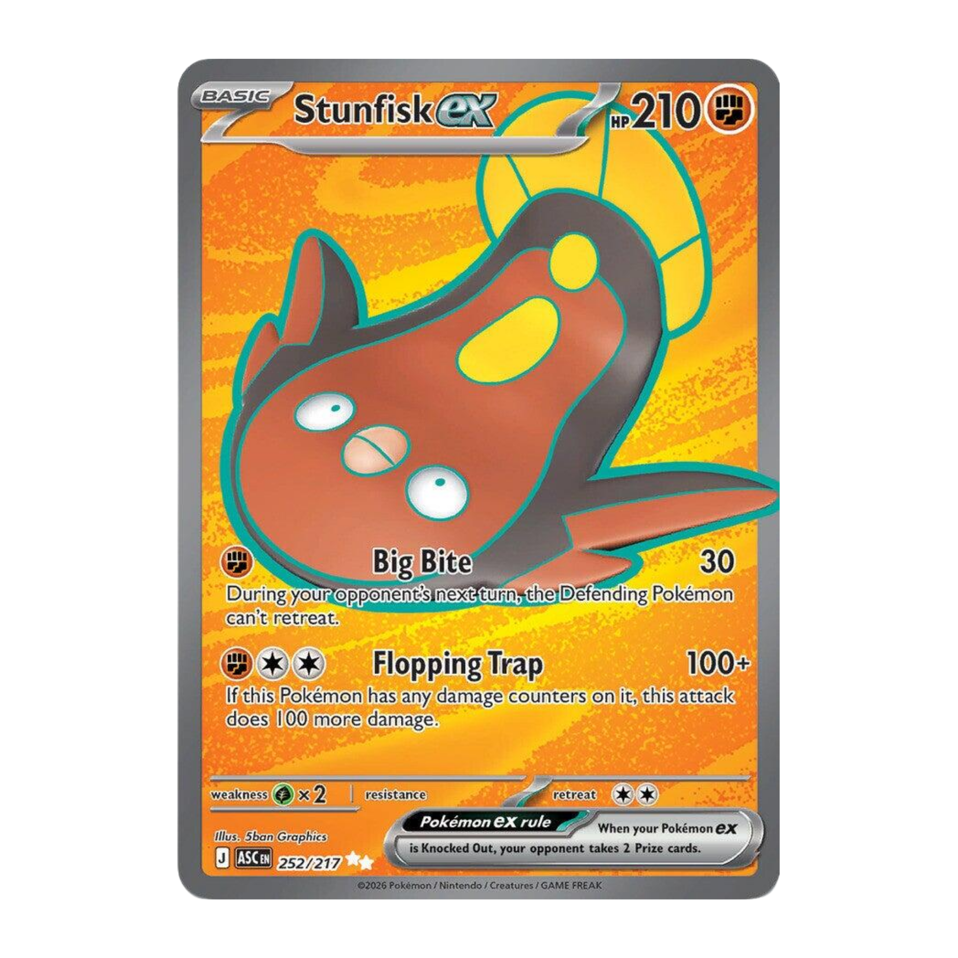 Stunfisk EX ASC 252 - NM Español