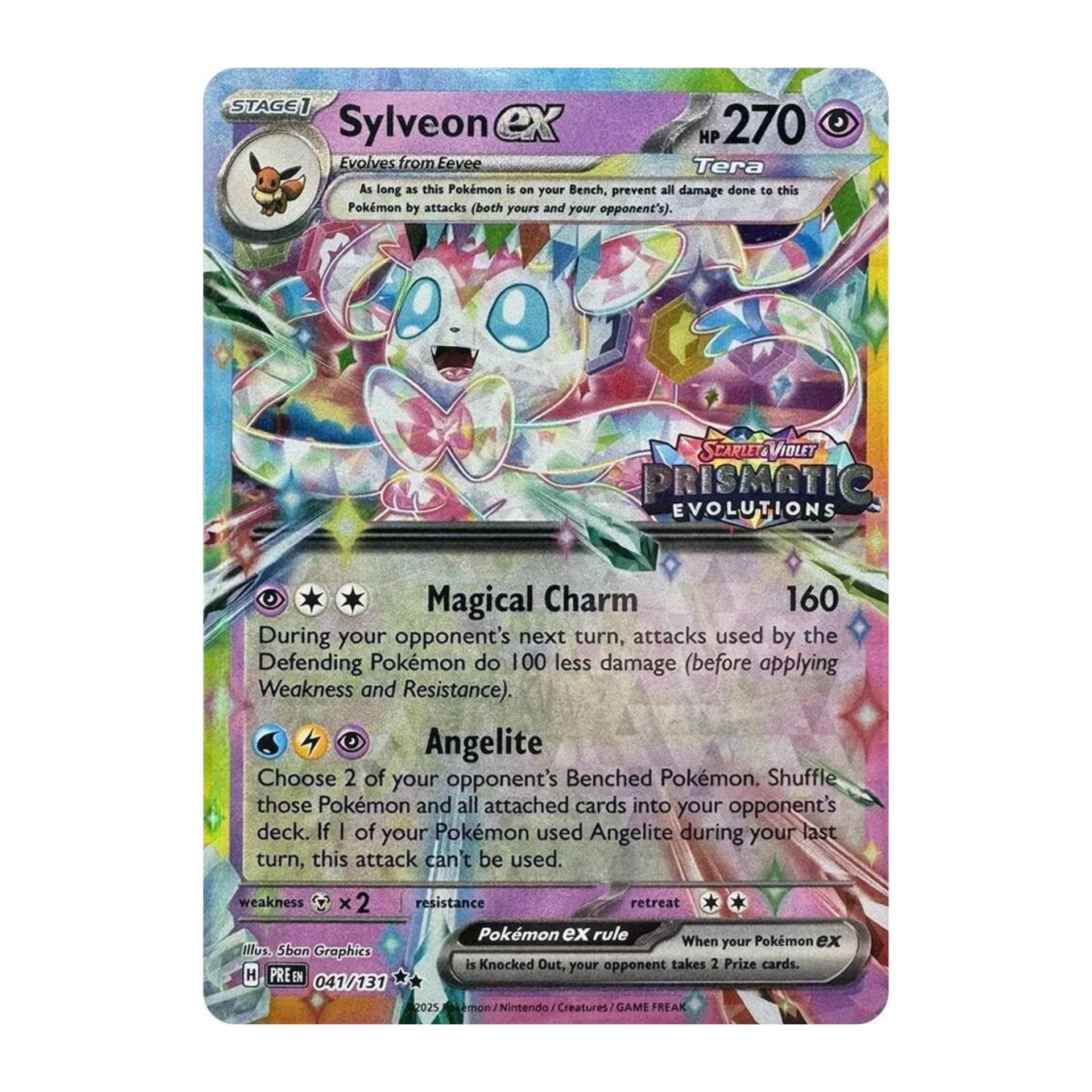Sylveon EX STAMP PRE 41 - SELLADO Español