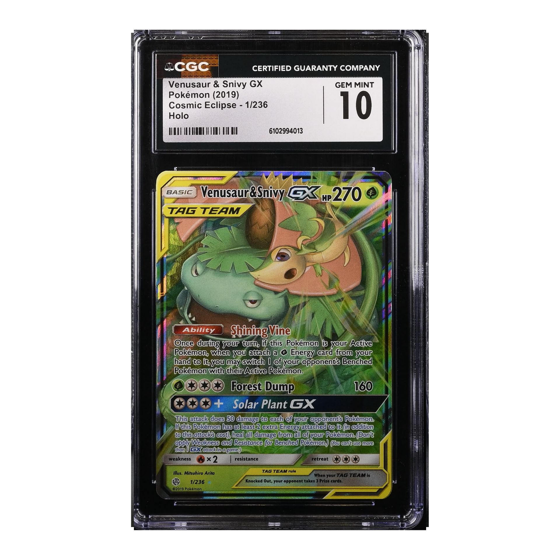 Venusaur & Snivy GX (2019) Cosmic Eclipse - CGC 10
