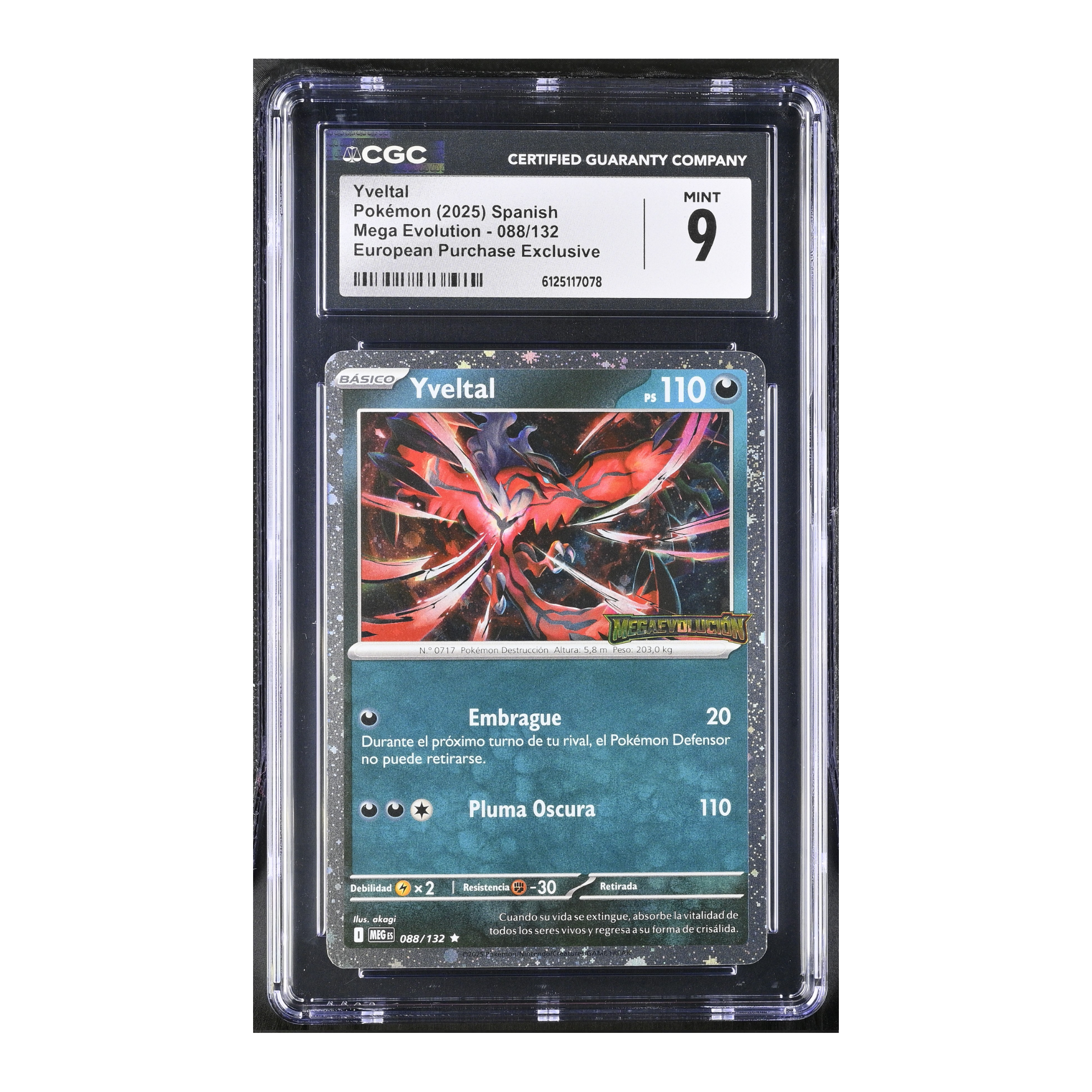 Yveltal (2025) Spanish Mega Evolution - CGC 9