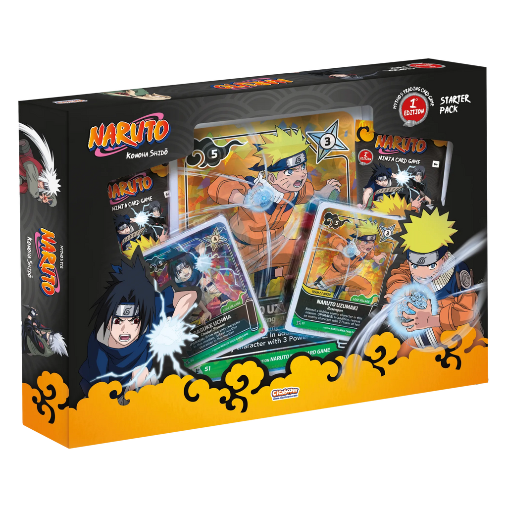 Caja Starter Pack Naruto Mythos TCG First Edition - Ingles