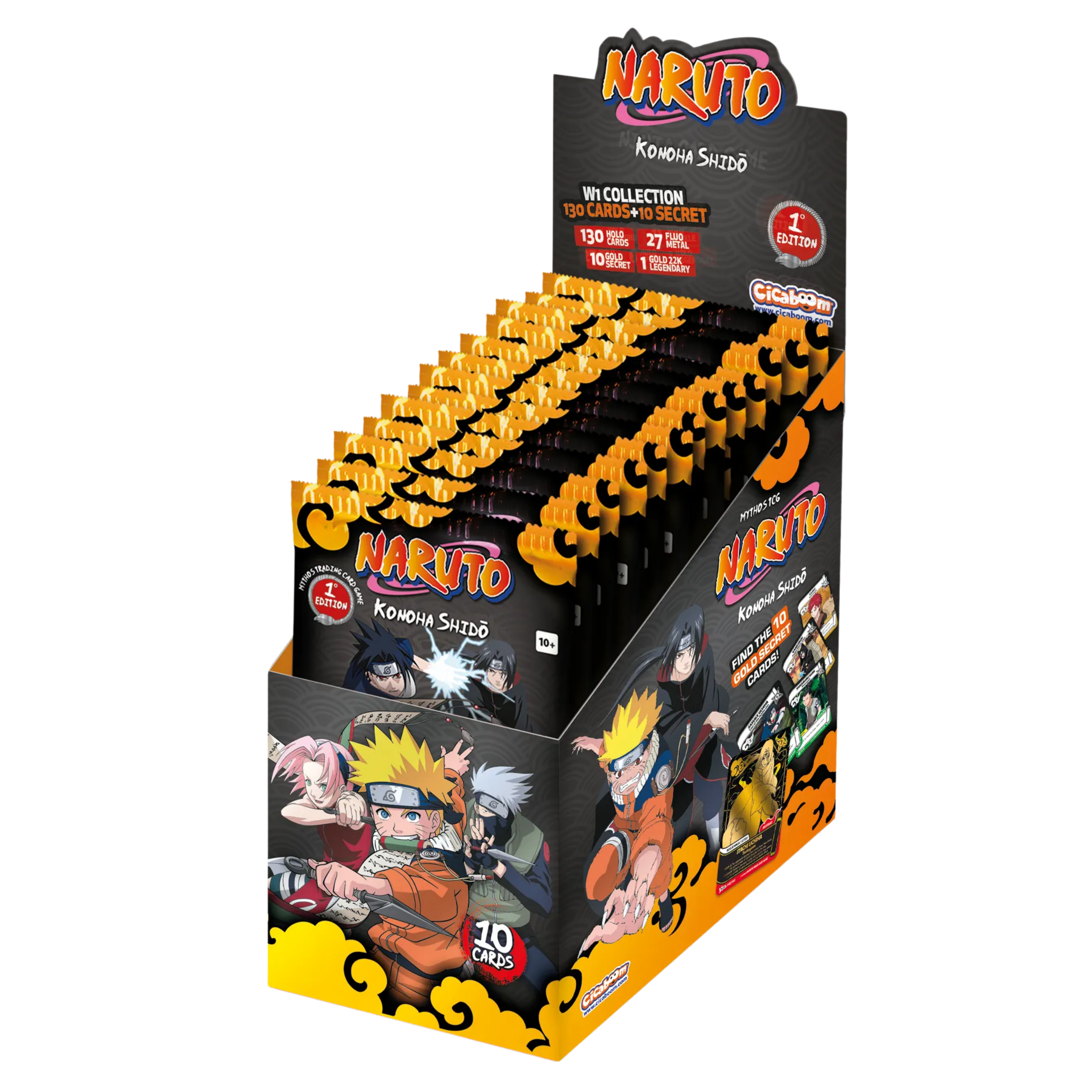 Caja de 24 Sobres Naruto Mythos TCG First Edition - Ingles