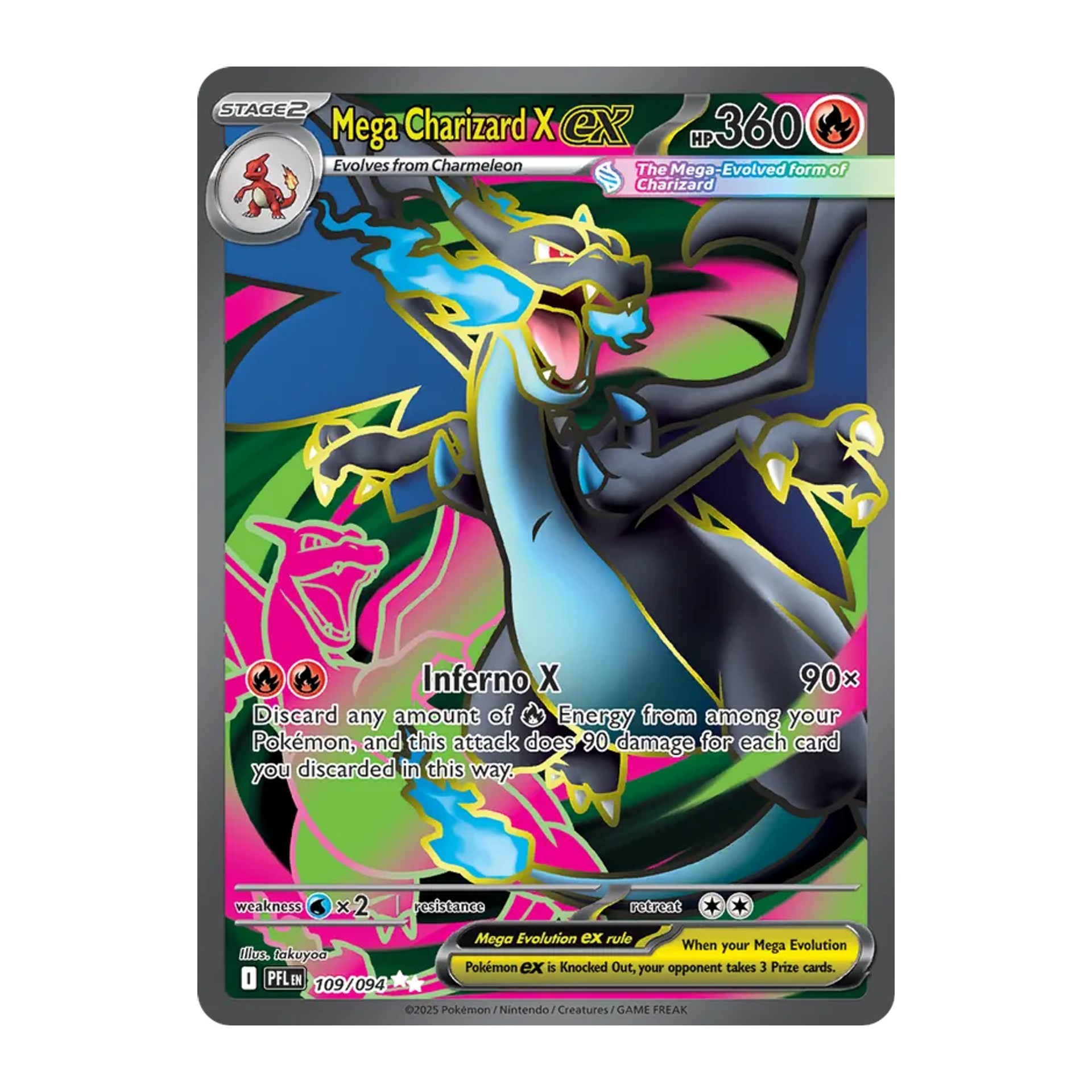 Mega Charizard X ex PFL 109 - NM Español