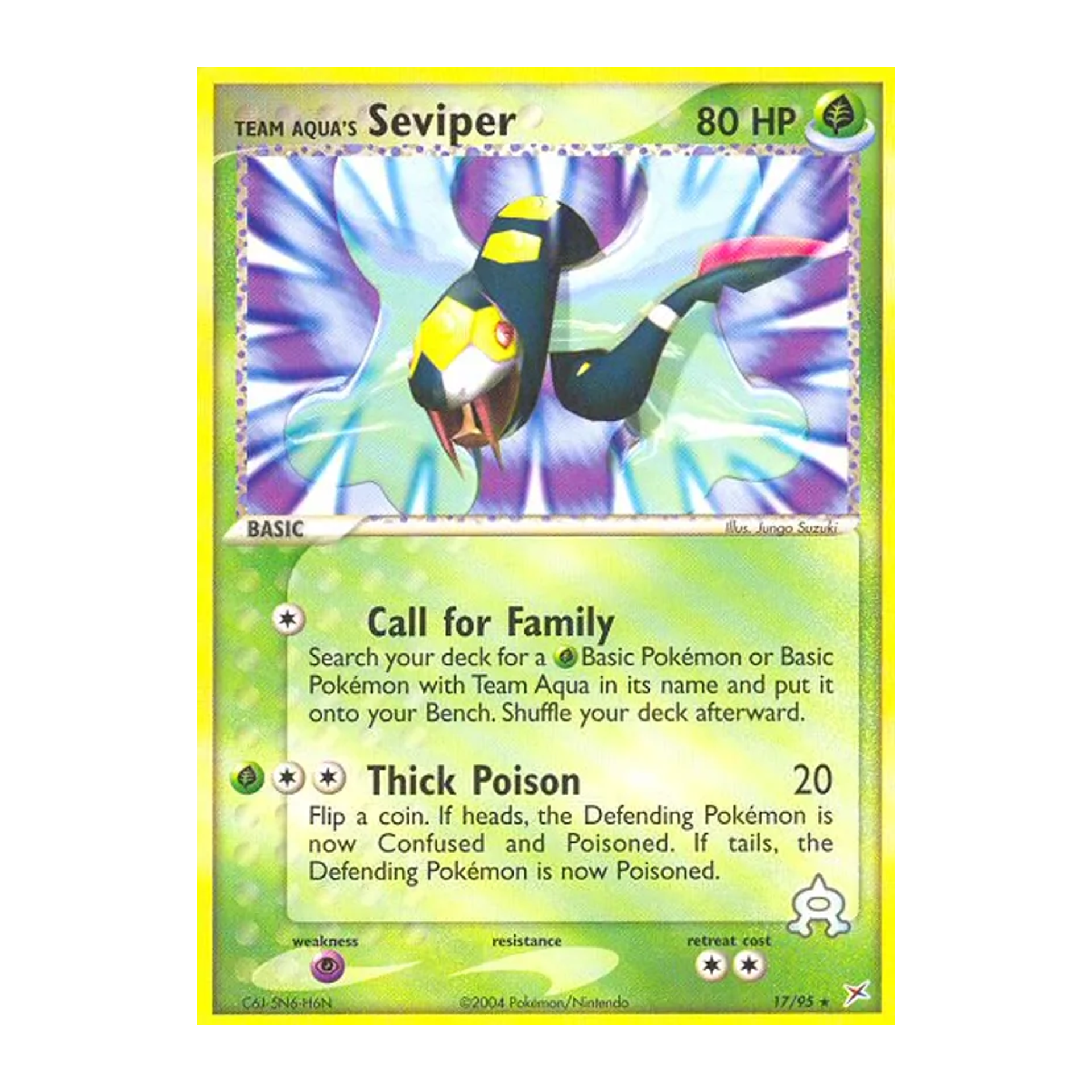 Team Aqua's Seviper Reverse MA 17 - EX Inglés