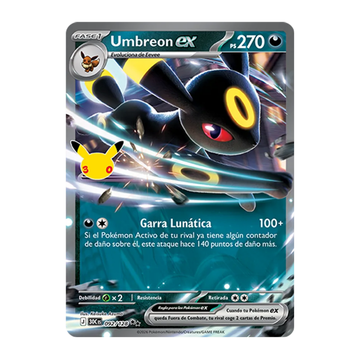 Umbreon ex 30C 092 - NM Español