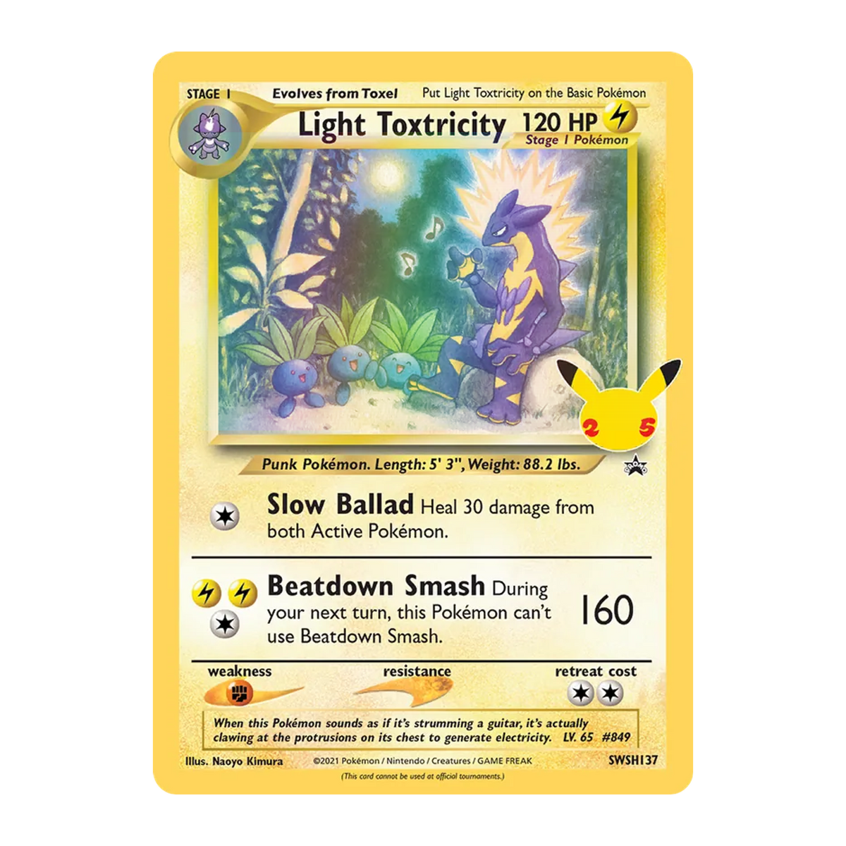 Light Toxtricity SWSHP SWSH137 - EX Inglés
