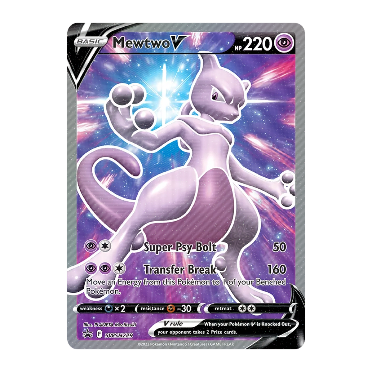 Mewtwo V SWSHP SWSH229 - PSA