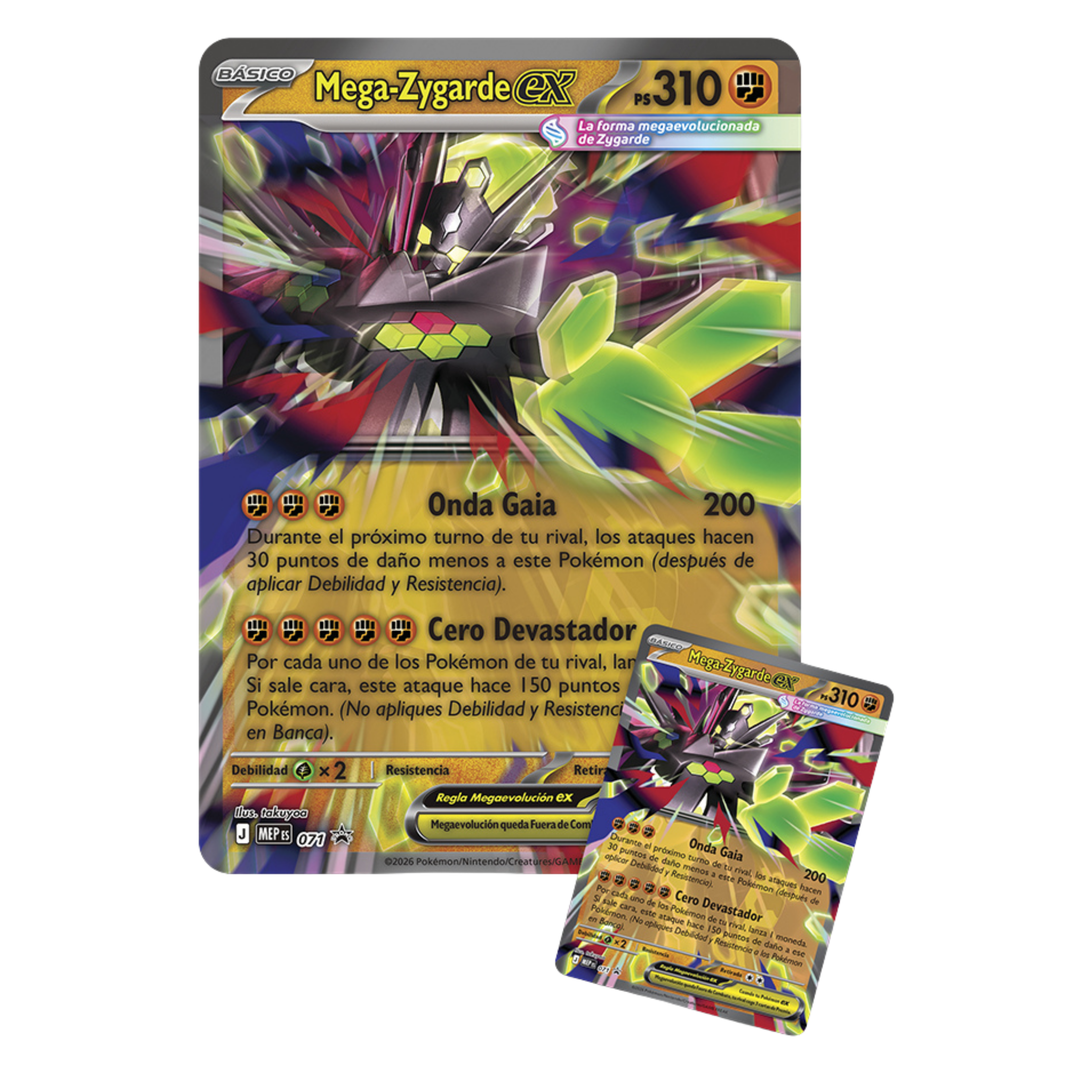 Caja Colección Premium Mega Zygarde EX - Español "Embalaje dañado"