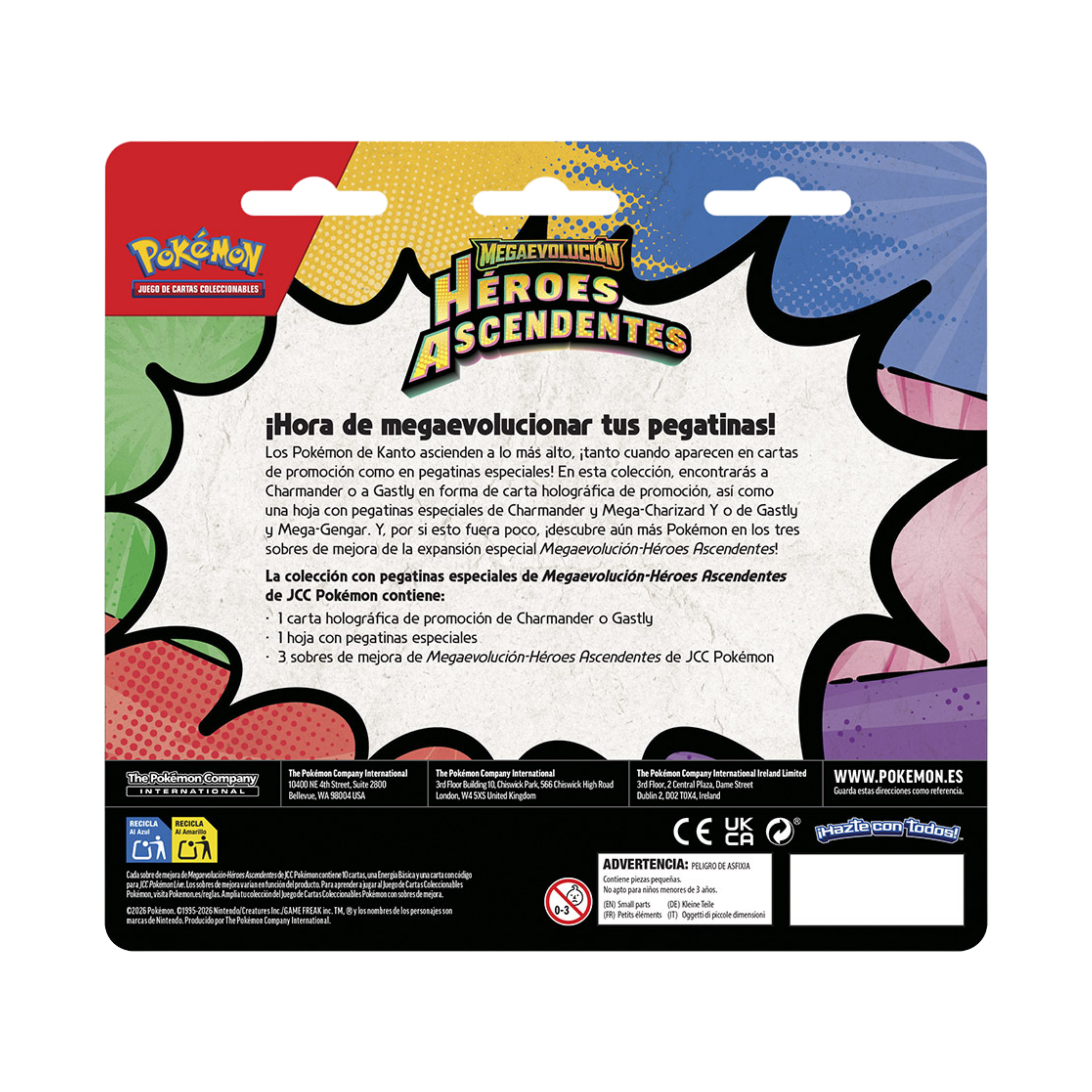Blister Pokemon con Pegatina Héroes Ascendentes - Español