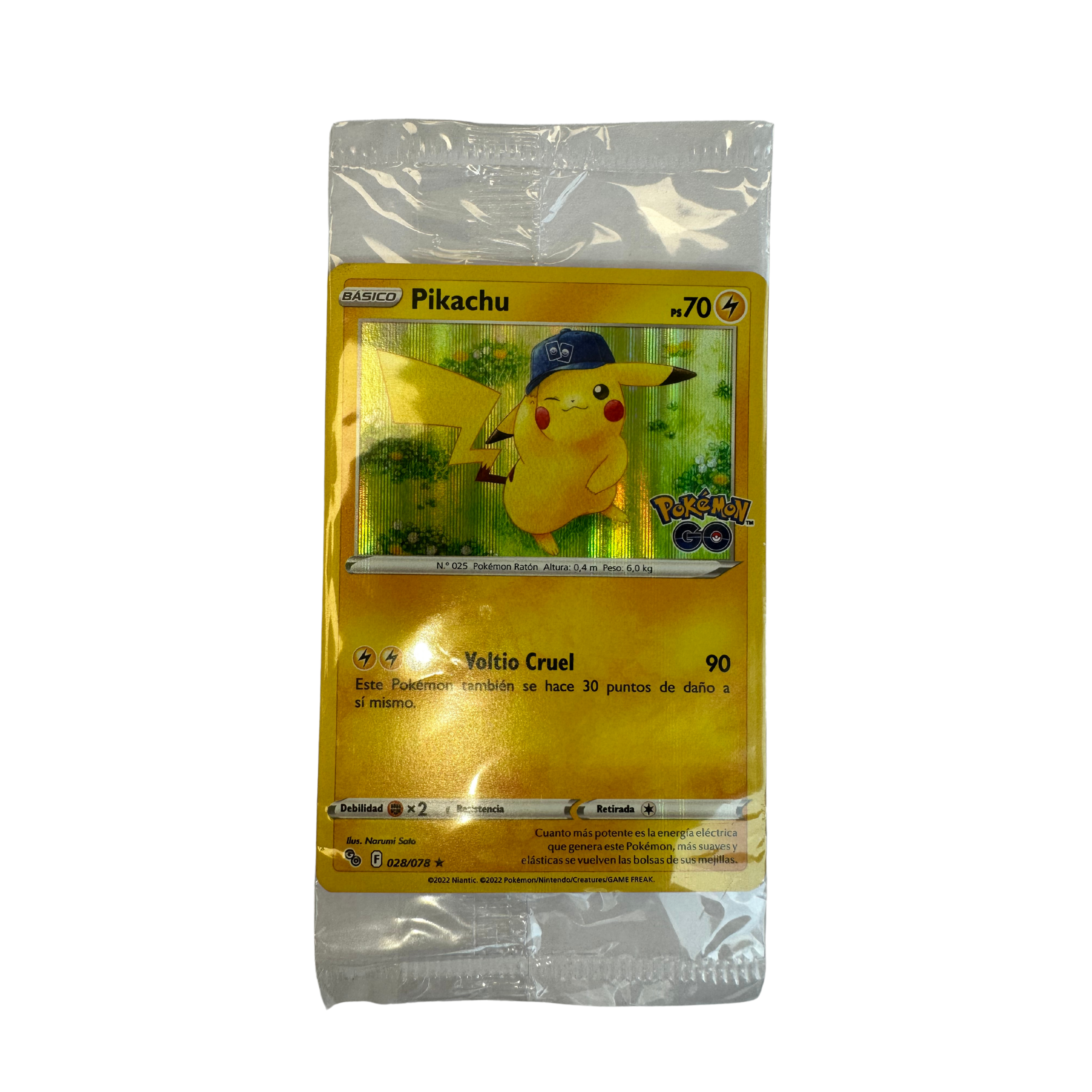 Carta Promo Pikachu Pokemon GO - Español
