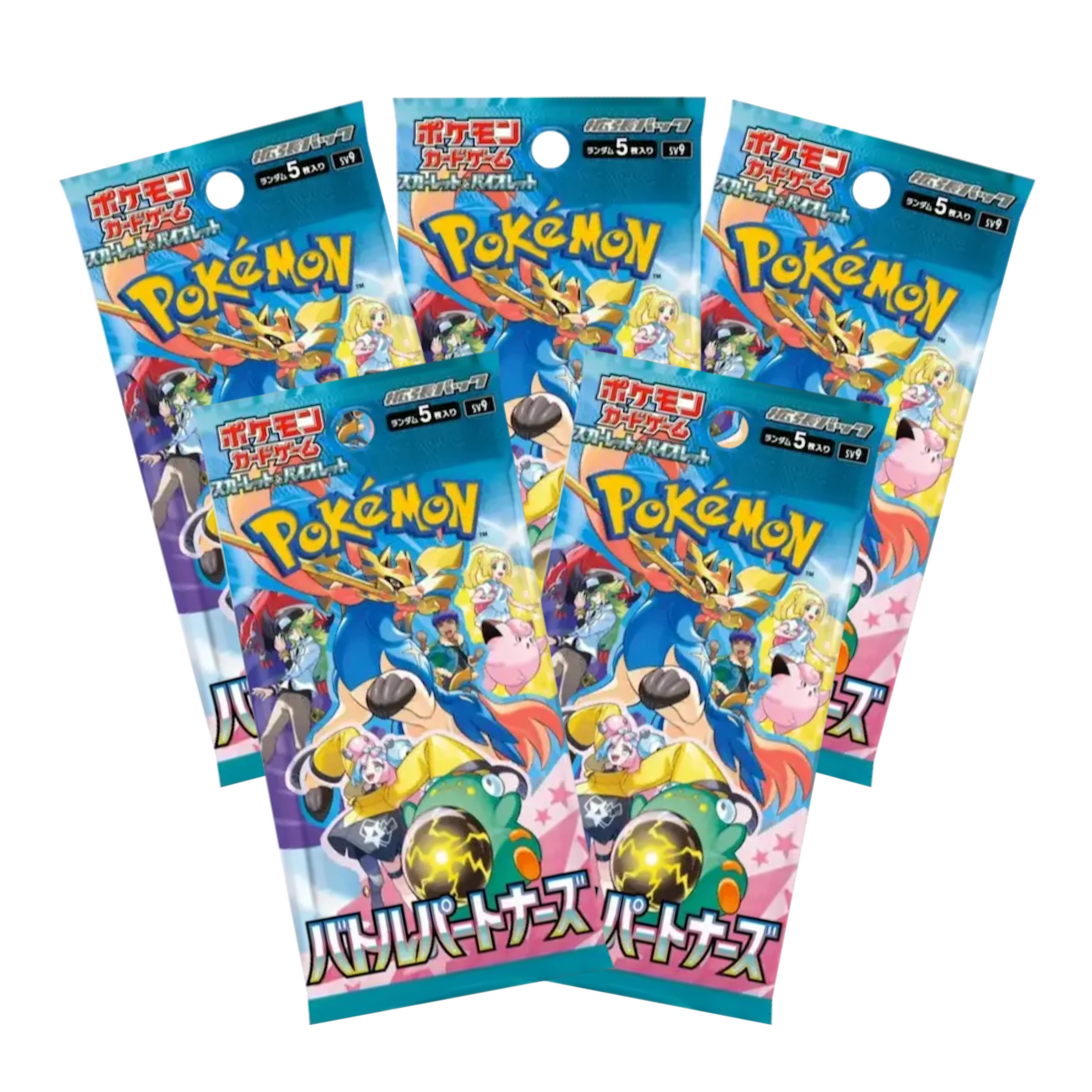 Pack 5 Sobres Pokemon Battle Partners - Japones