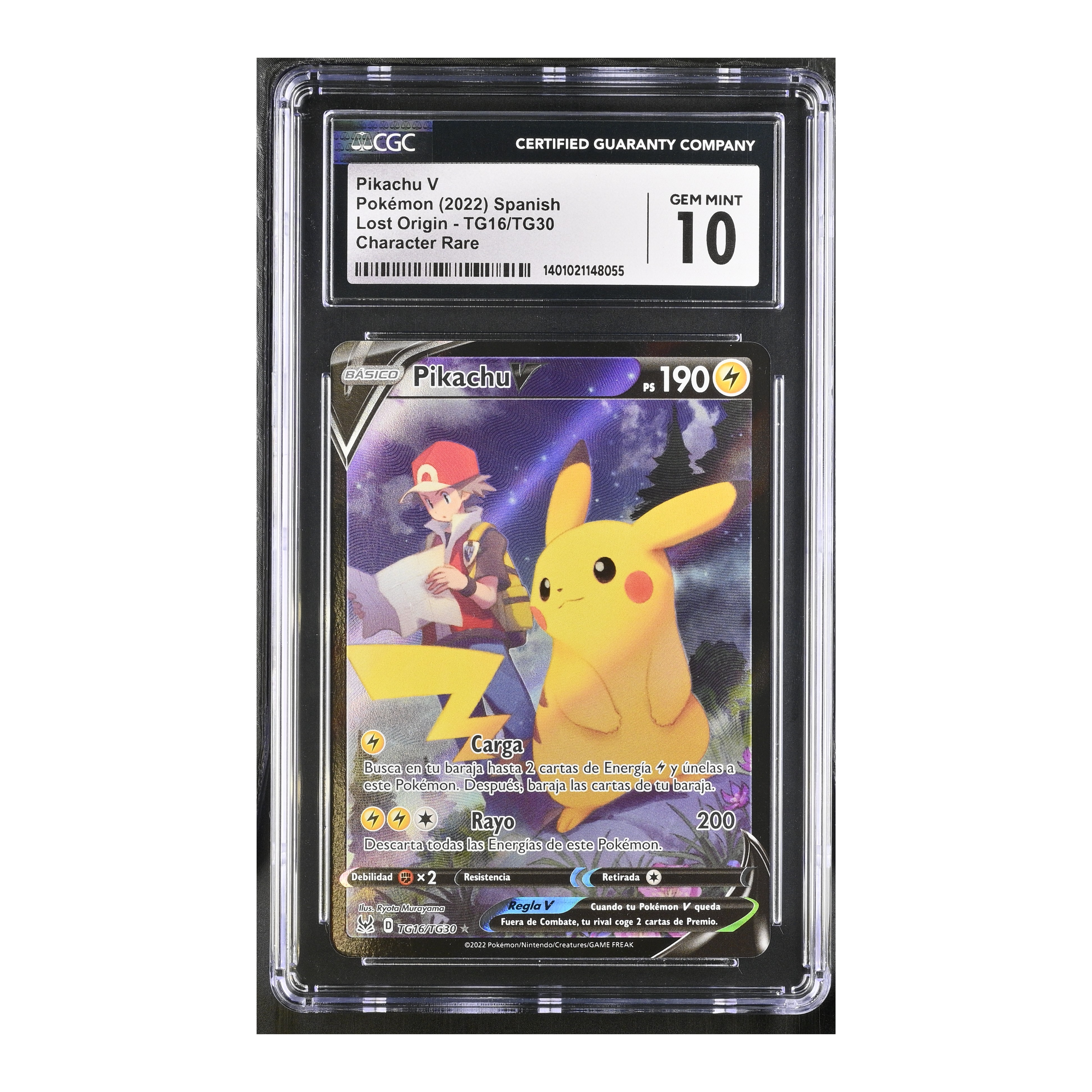 Pikachu V Spanish TG16/TG30 - Lost Orrigin - CGC 10
