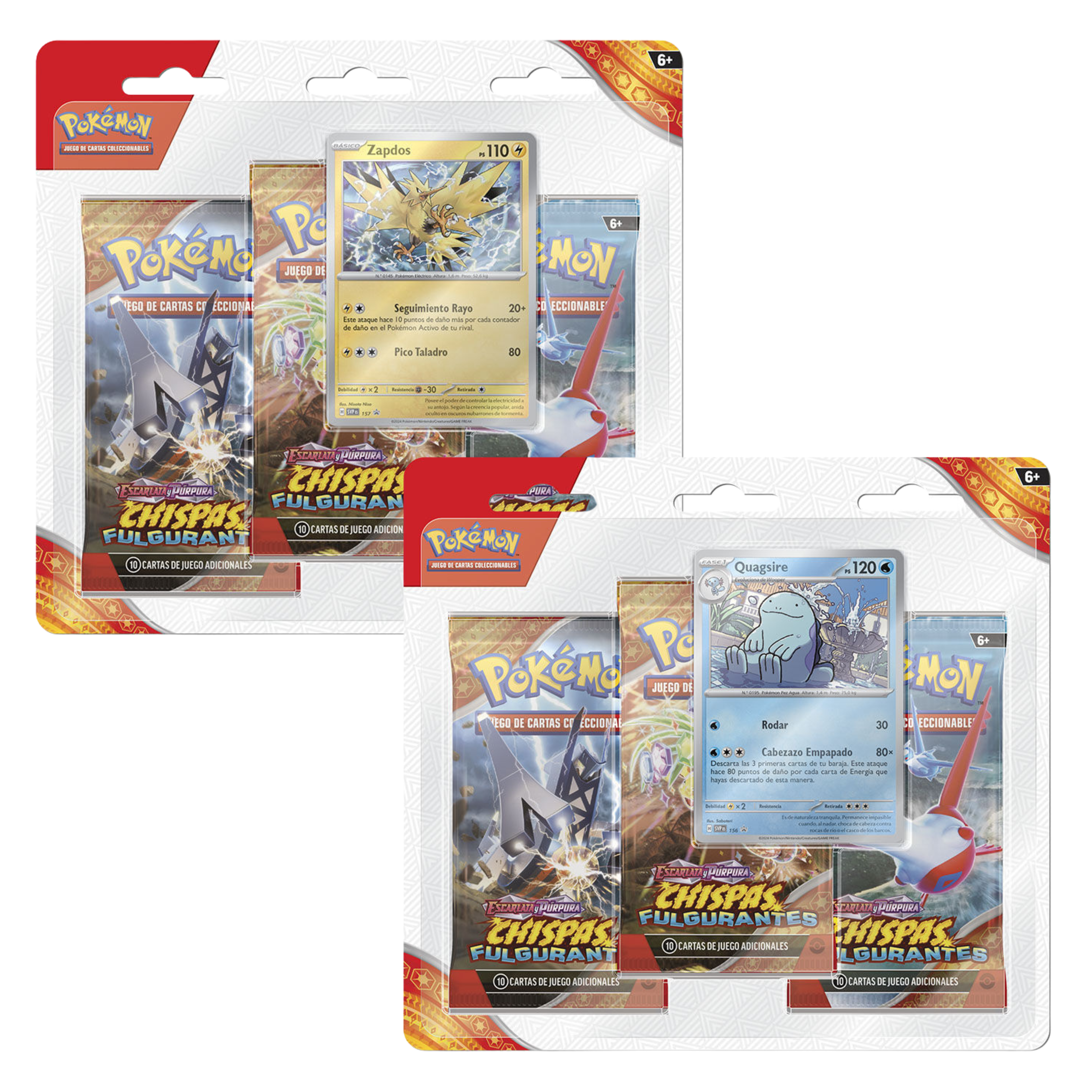 Blister Triple Chispas Fulgurantes - Español