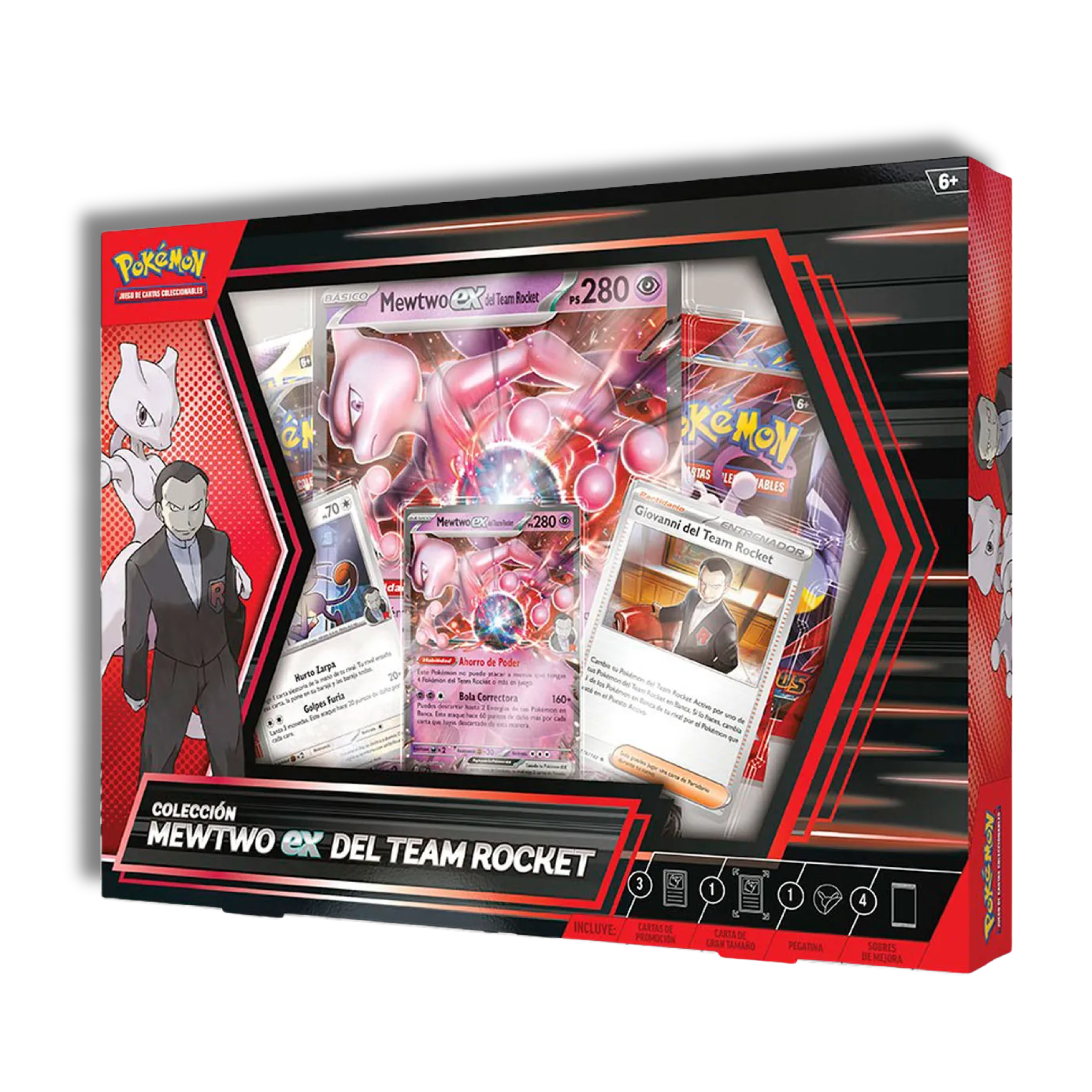 Caja Colección Mewtwo EX del Team Rocket - Español