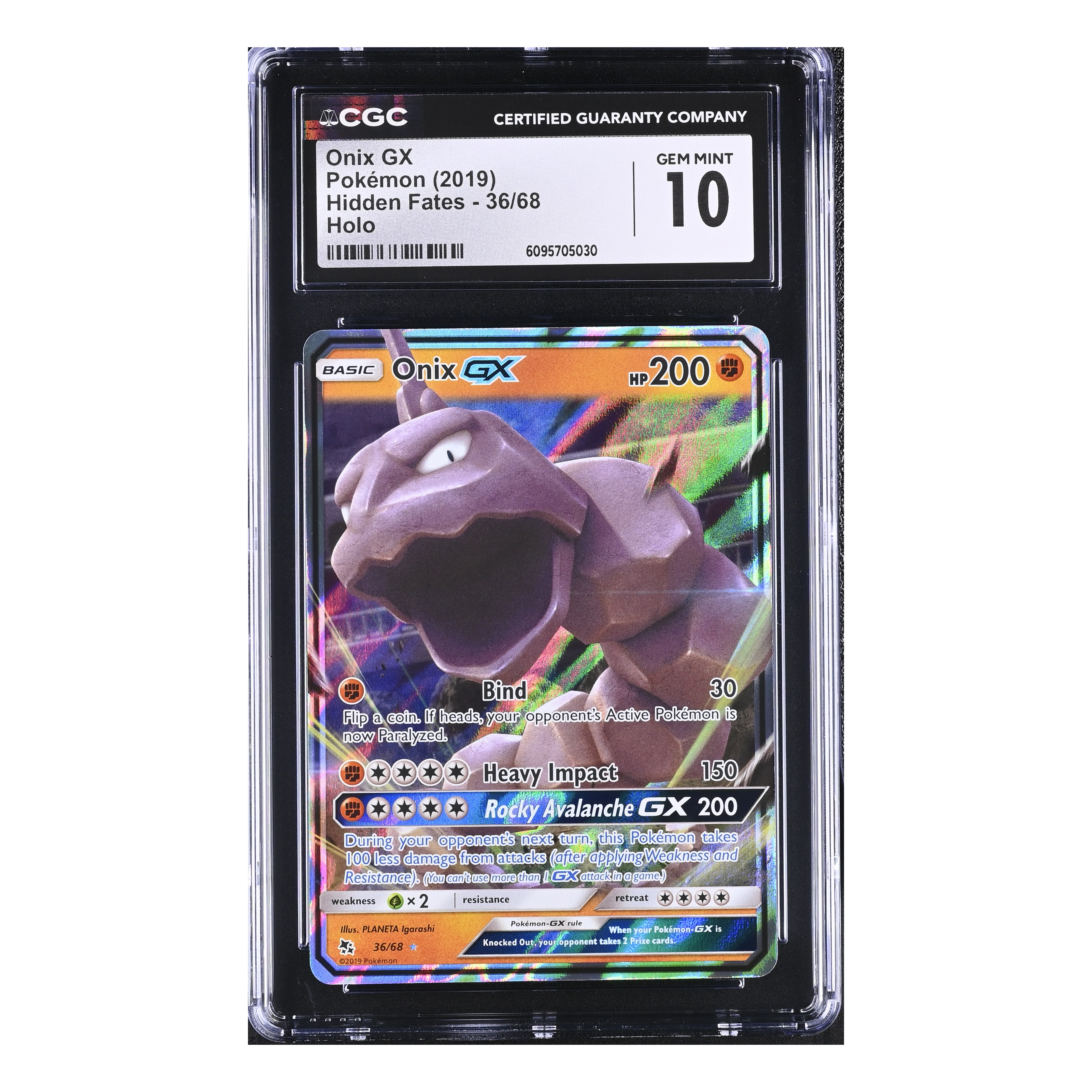Onix GX (2019) Hidden Fates - CGC 10