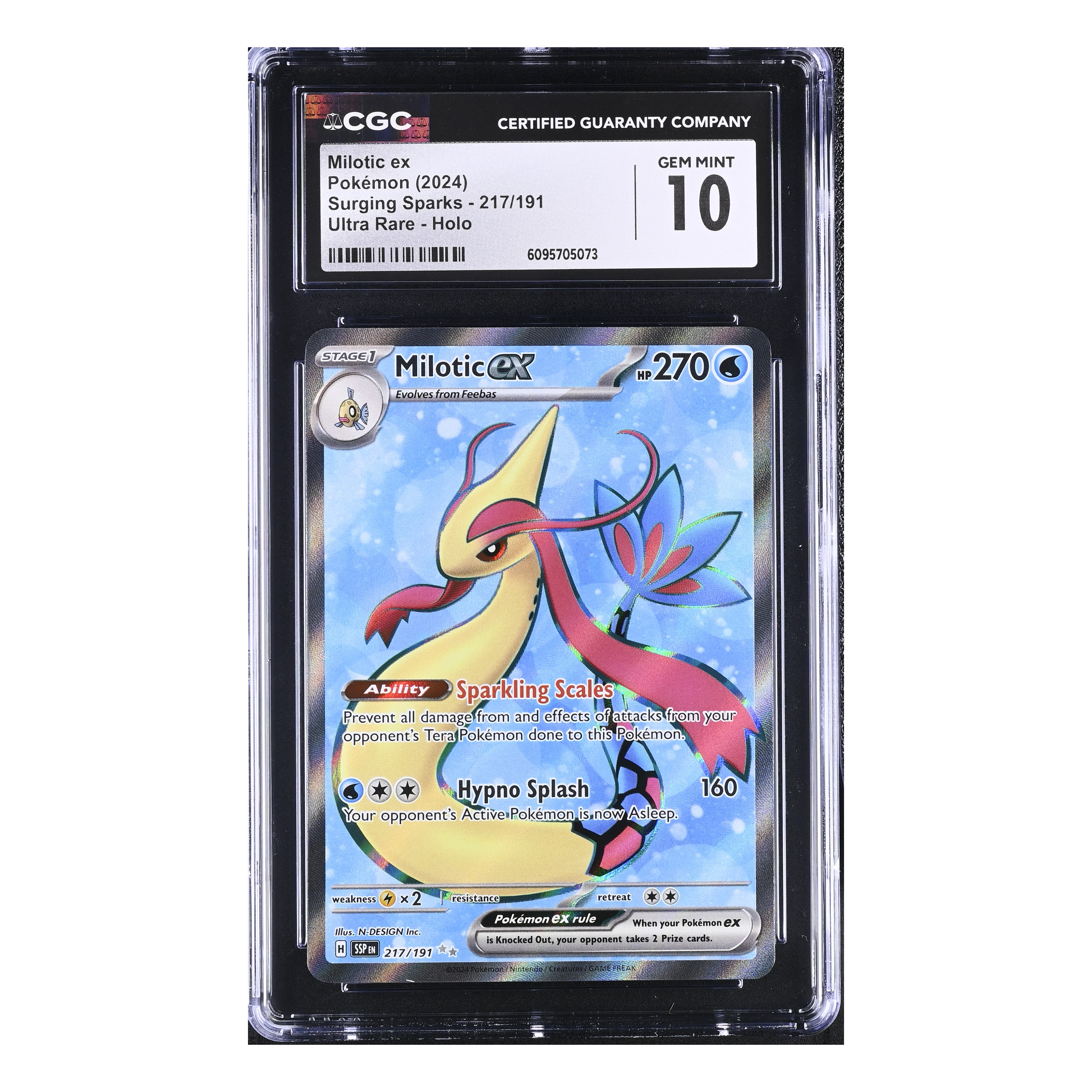 Milotic EX (2024) Surging Sparks - CGC 10