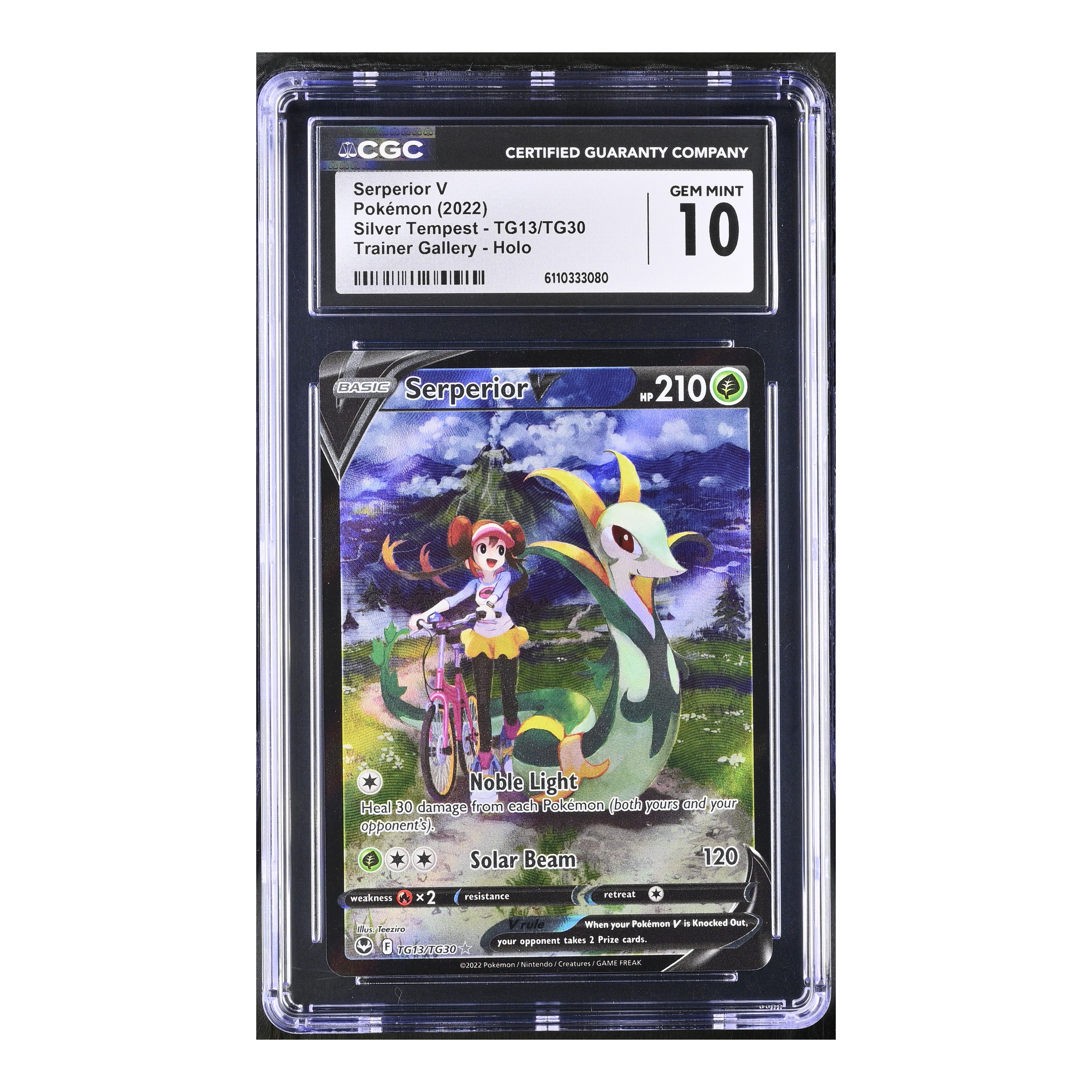 Serperior V (2022)Silver Tempest Trainer Gallery - CGC 10