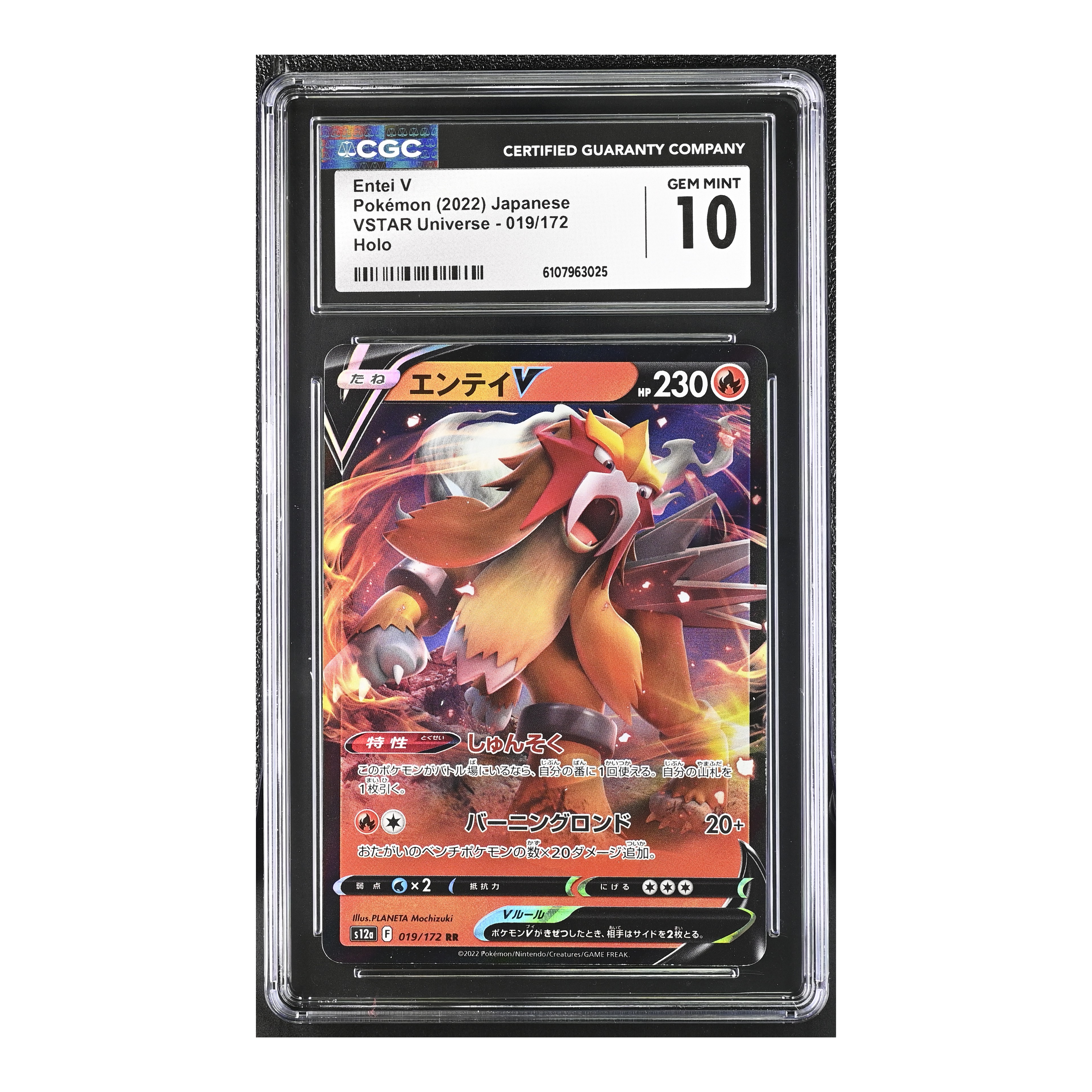 Entei V (2022) Japanese VSTAR Universe - CGC 10