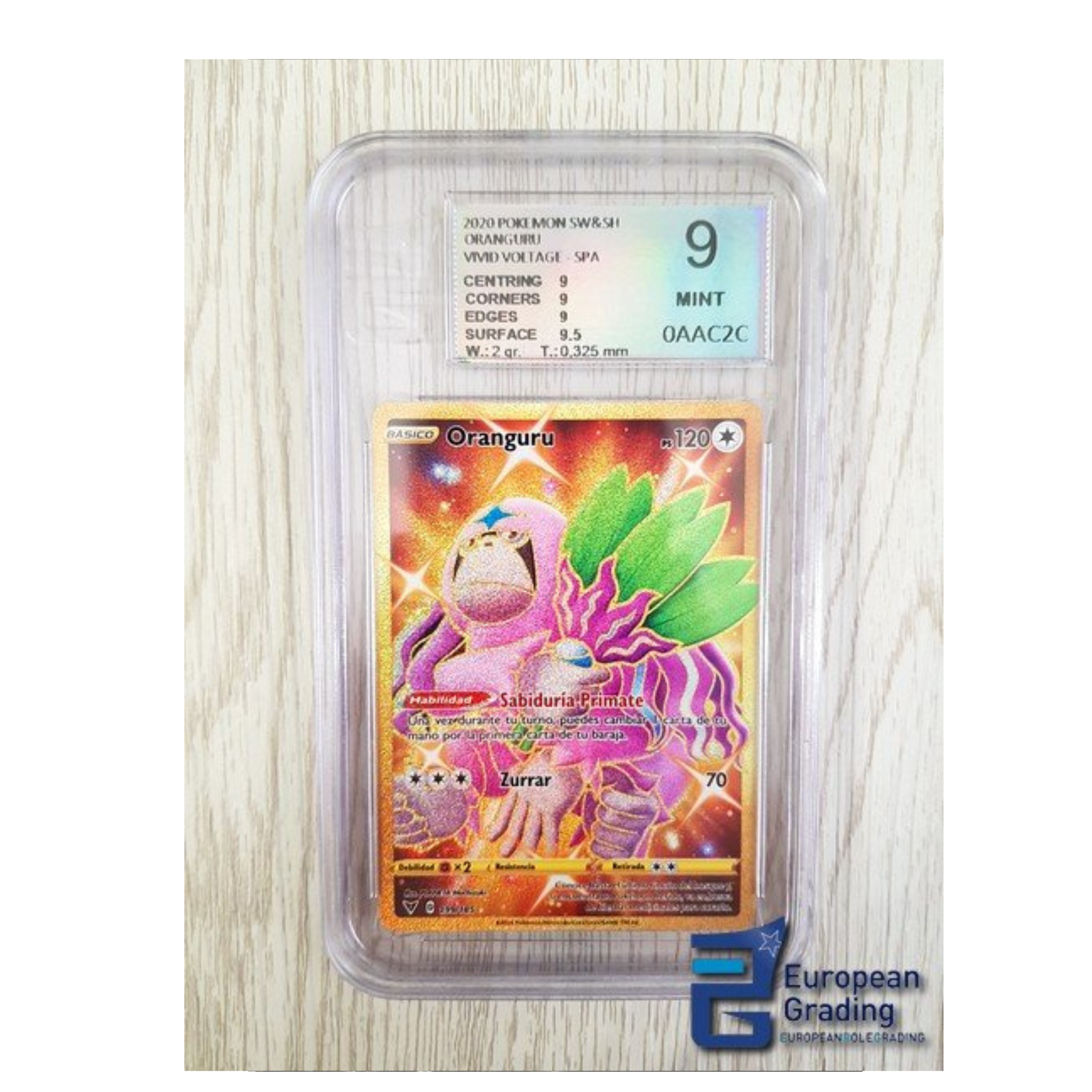 Oranguru Pokémon (2020) - SW & SH - Vivid Voltage - SPA - European Granding 9