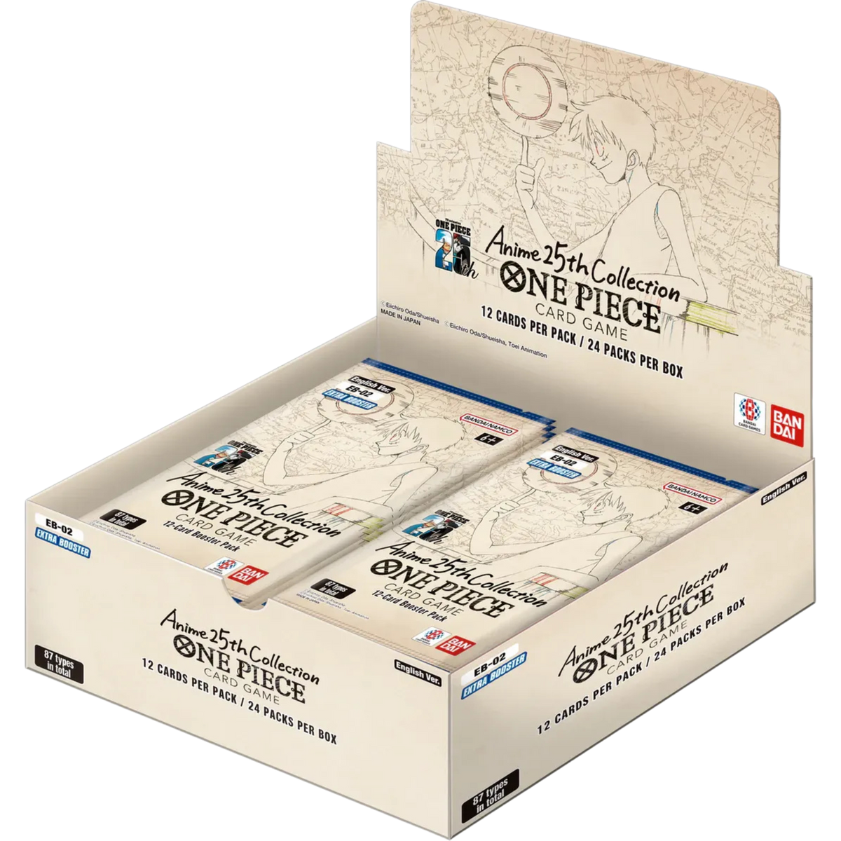 【テープ付き未開封】Anime25thCollection EB-02 1BOX Caja 24 sobres One Piece TCG 25th Collections | CardZone